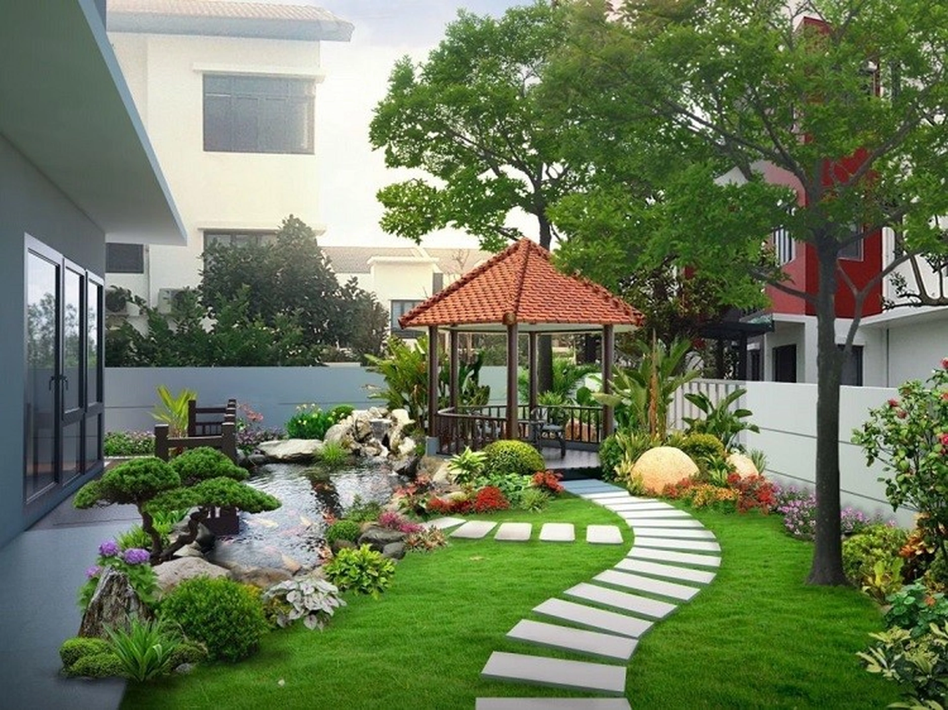 Gợi ý cách chọn hướng sân vườn hợp phong thủy