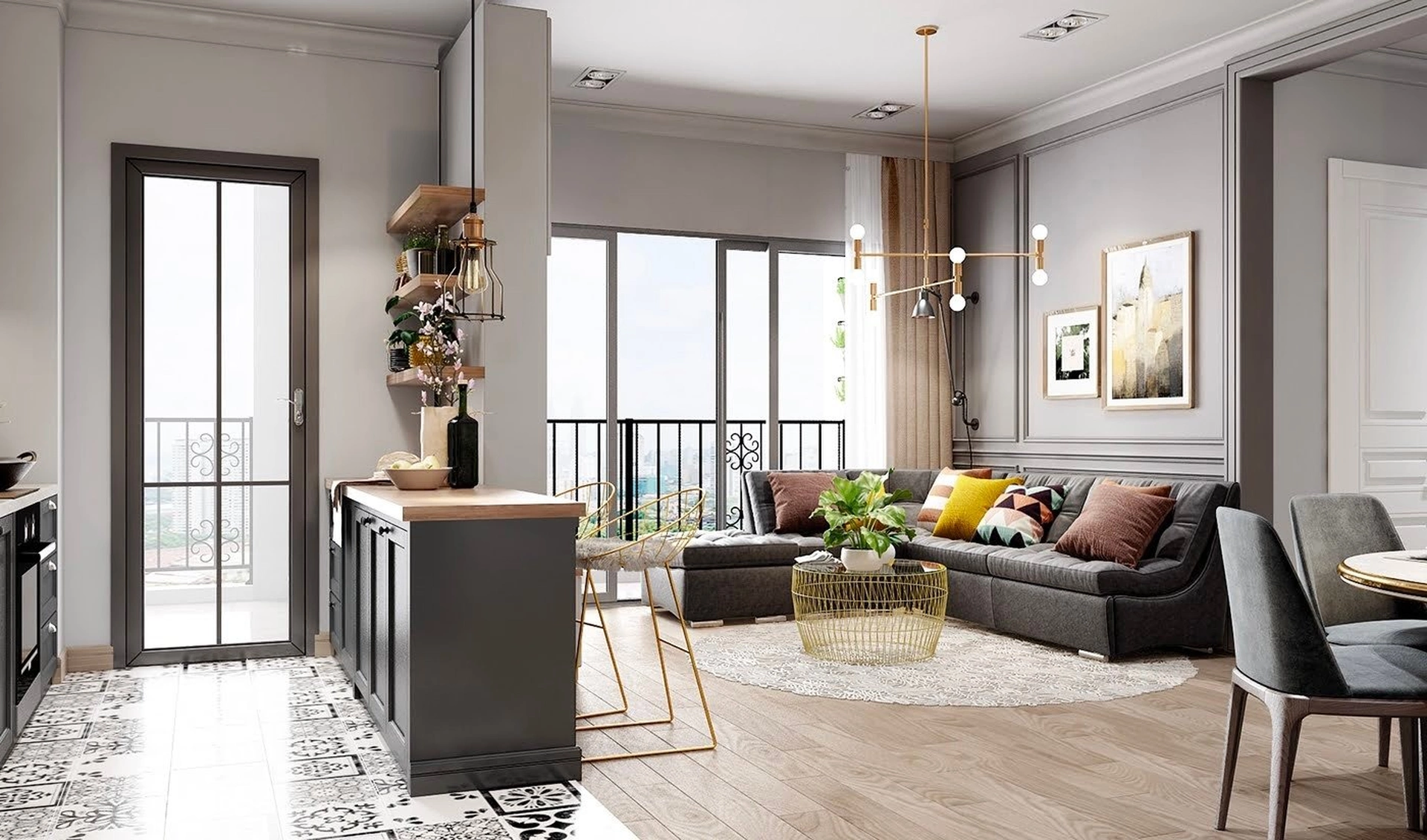 Diện tích căn hộ chung cư EHome 3 quận Bình Tân là bao nhiêu m2?
