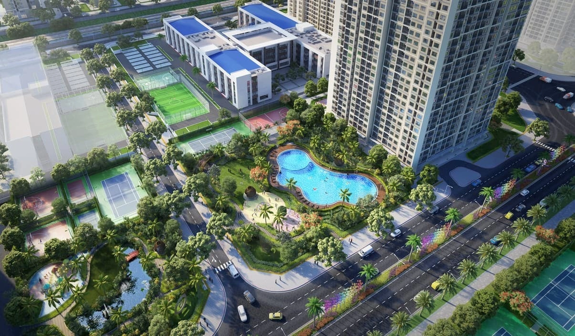 Phân khu The Diamond - Vinhomes Ocean Park 1 sở hữu những tiện ích nào?