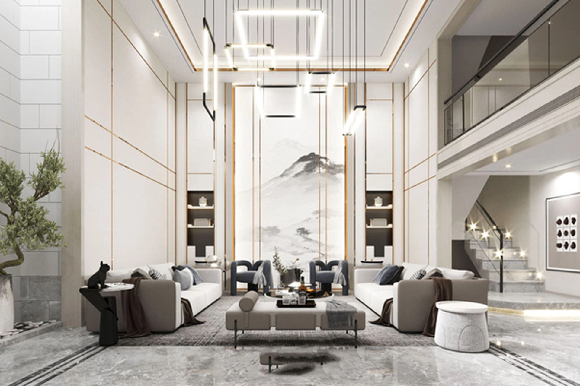 Đặc điểm nổi bật của phong cách thiết kế phòng khách luxury
