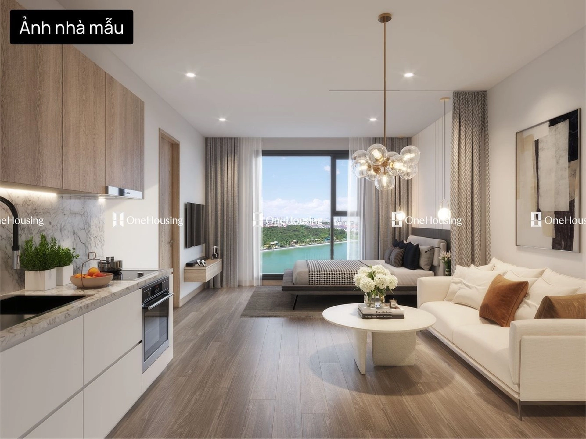Nội thất bàn giao tại căn hộ studio ở Masteri West Heights gồm những gì?