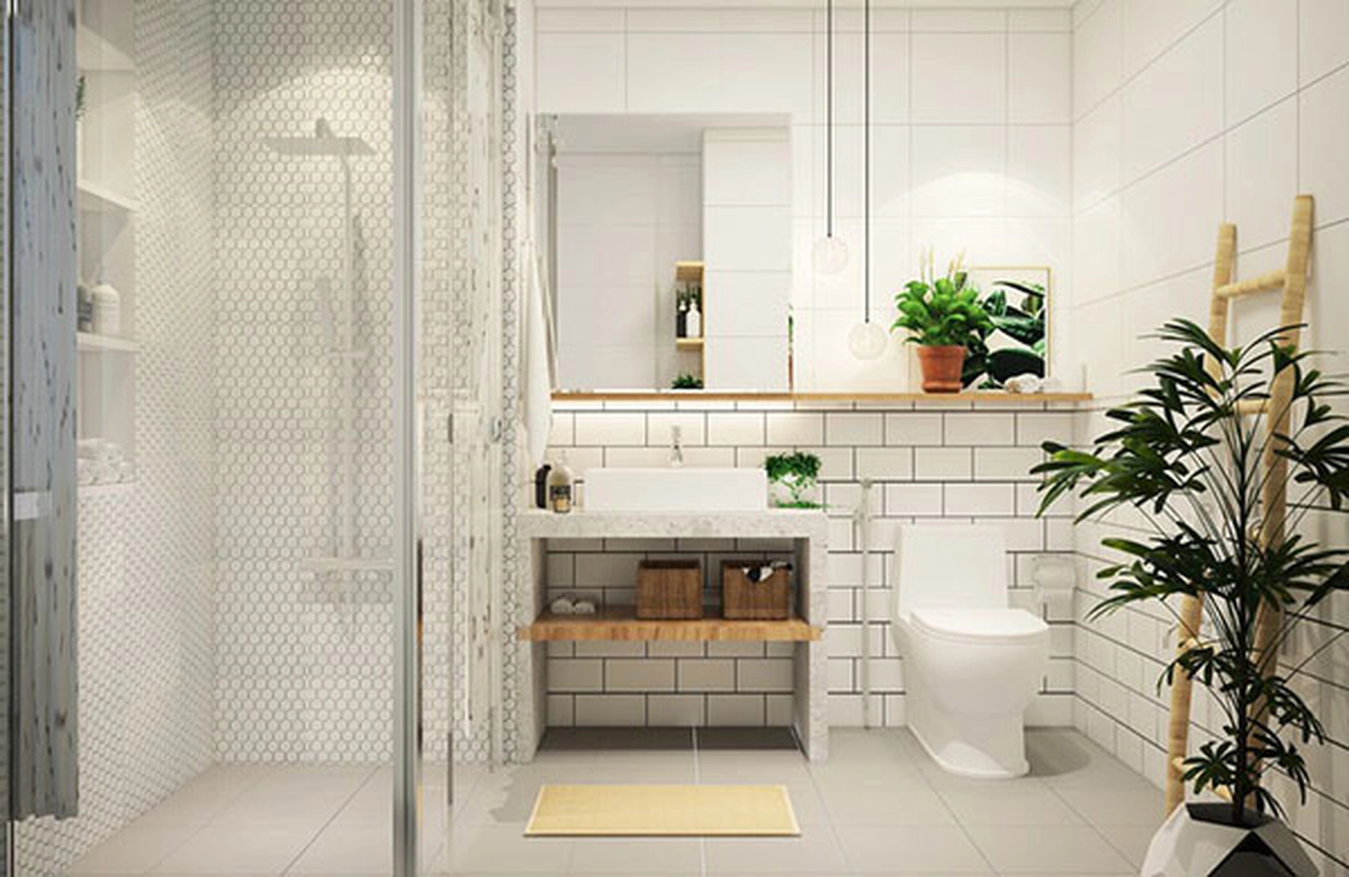 Chiêu đơn giản thiết kế phòng tắm 6m2 tinh tế, hiện đại