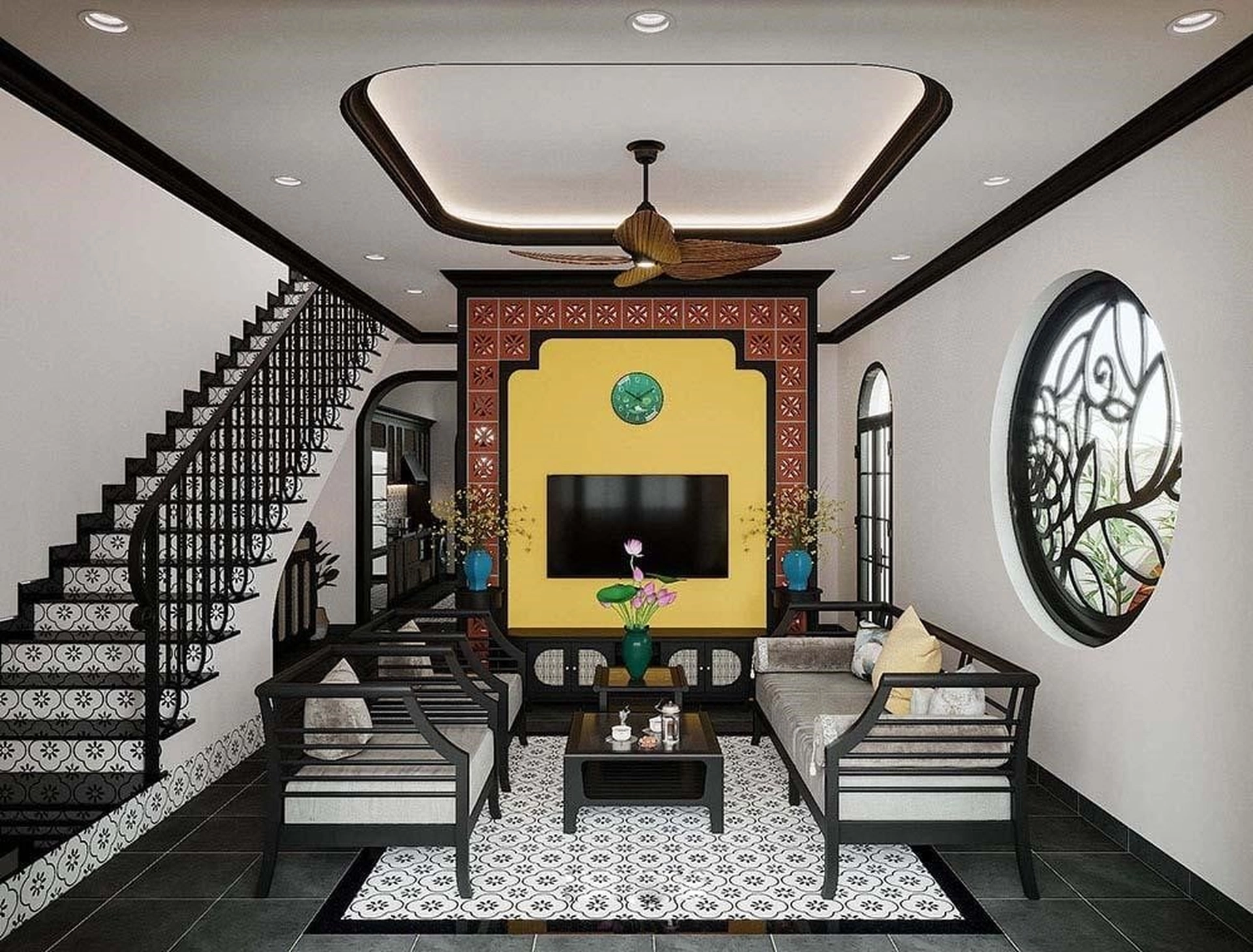 8 bí quyết thiết kế nhà ống phong cách Indochine đẹp mắt