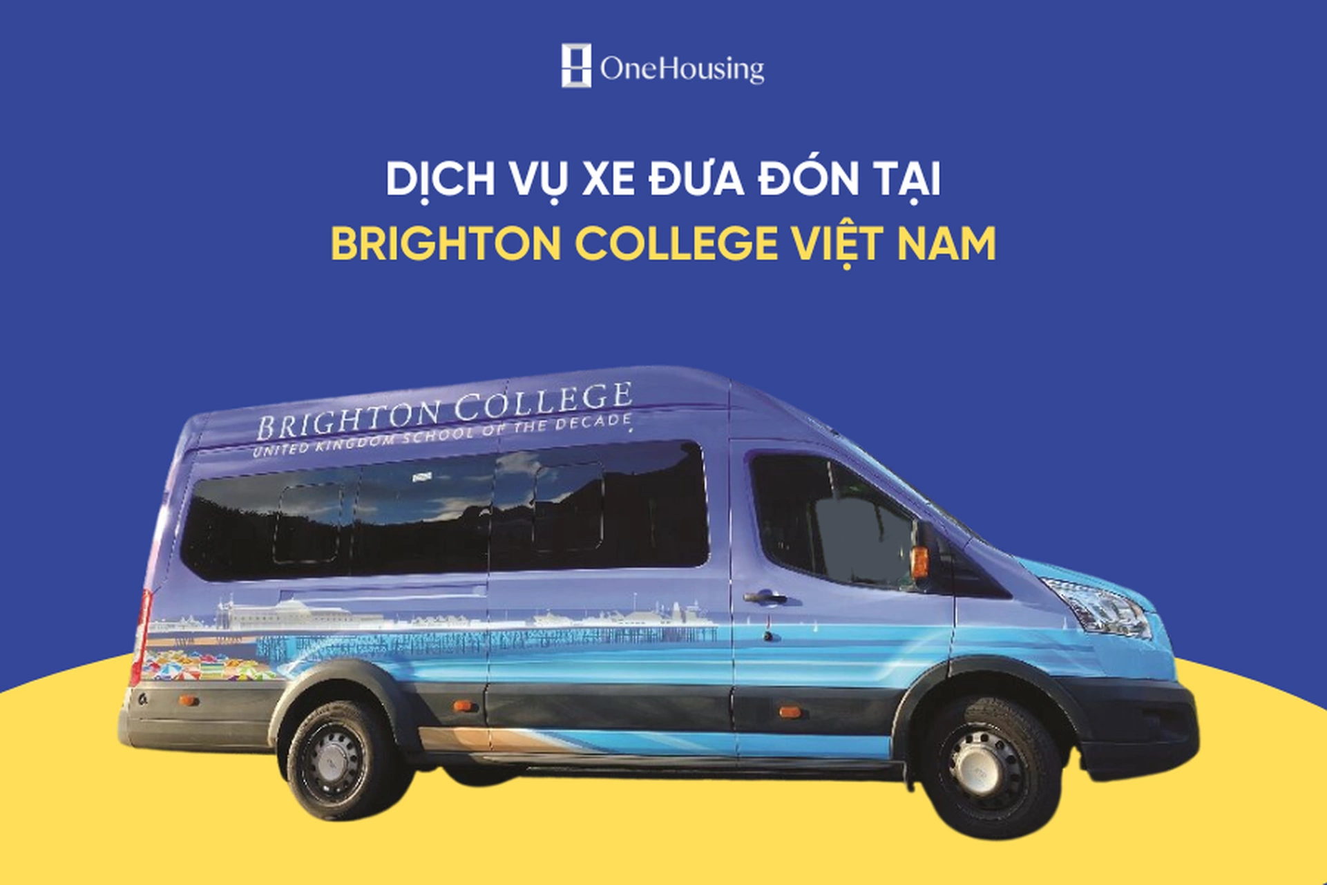 Trường Brighton College Việt Nam có xe đưa đón học sinh, học sinh không?