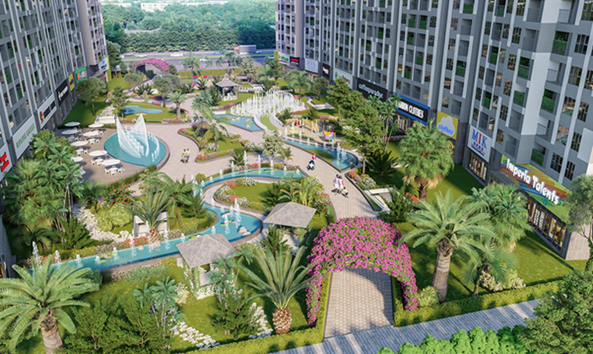 Mục sở thị tầm view "kép" có 1-0-2 của toà Nguyệt Quế phân khu Floral Garden Imperia Smart City