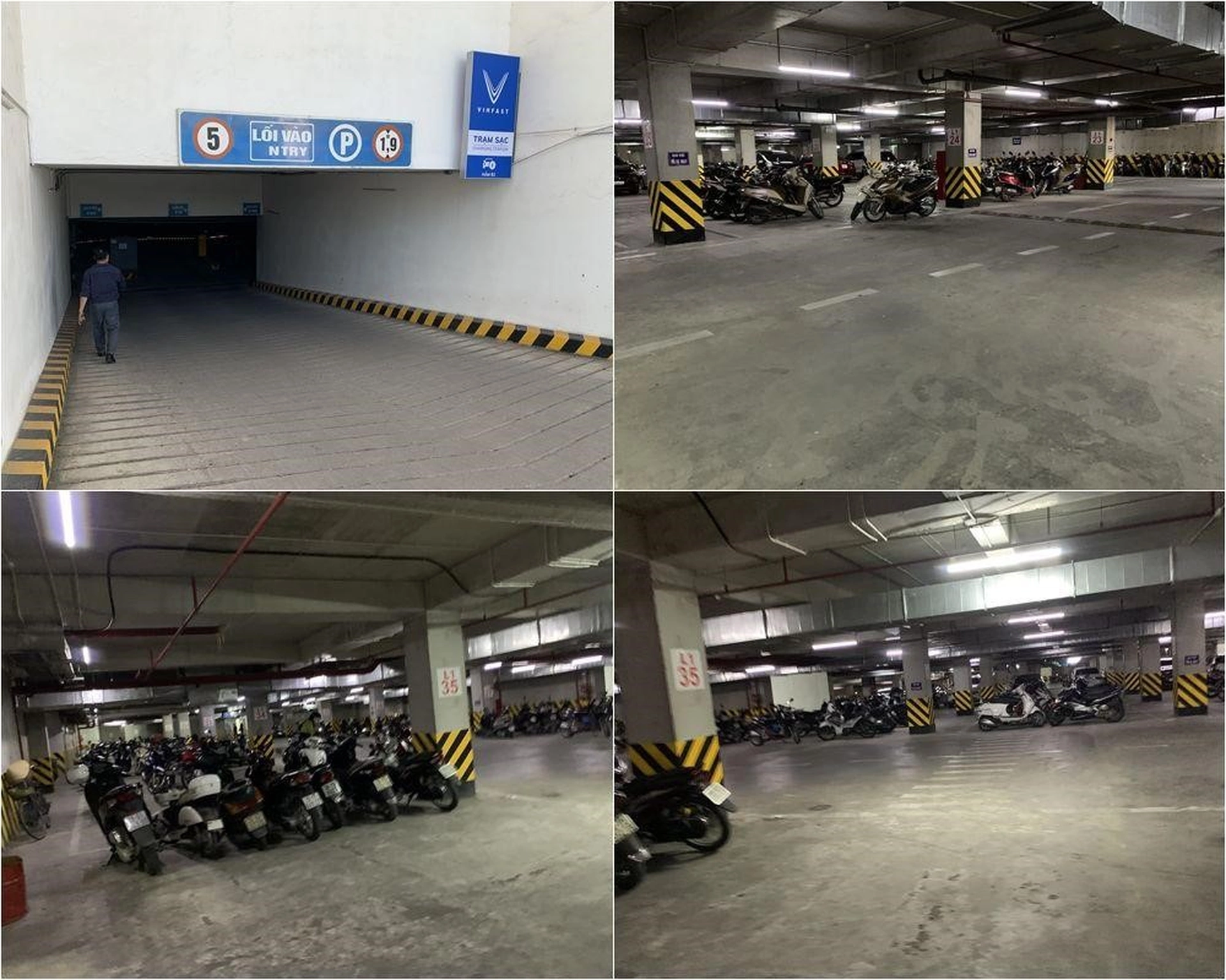 Có đủ chỗ đậu ôtô và xe máy tại chung cư Xuân Mai Complex quận Hà Đông không?