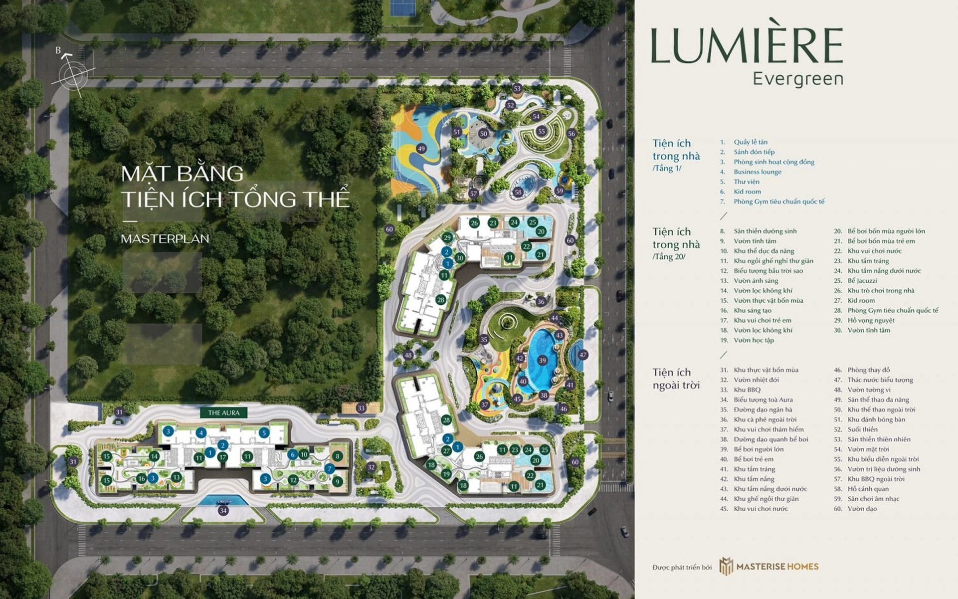 Tại Lumière Evergreen, cư dân tòa A3 có được hưởng các tiện ích tầng 20 của tòa A1 và A2 không?