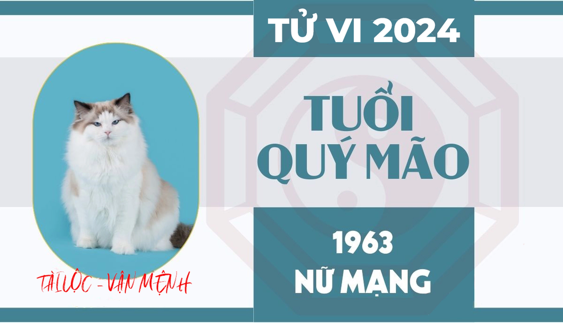 Xem tử vi tuổi Quý Mão 1963 - Nữ mạng năm 2024 CHI TIẾT NHẤT