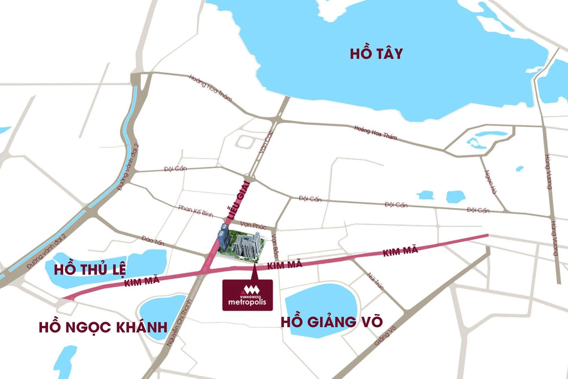 Dự án Vinhomes Metropolis có địa chỉ ở đâu?