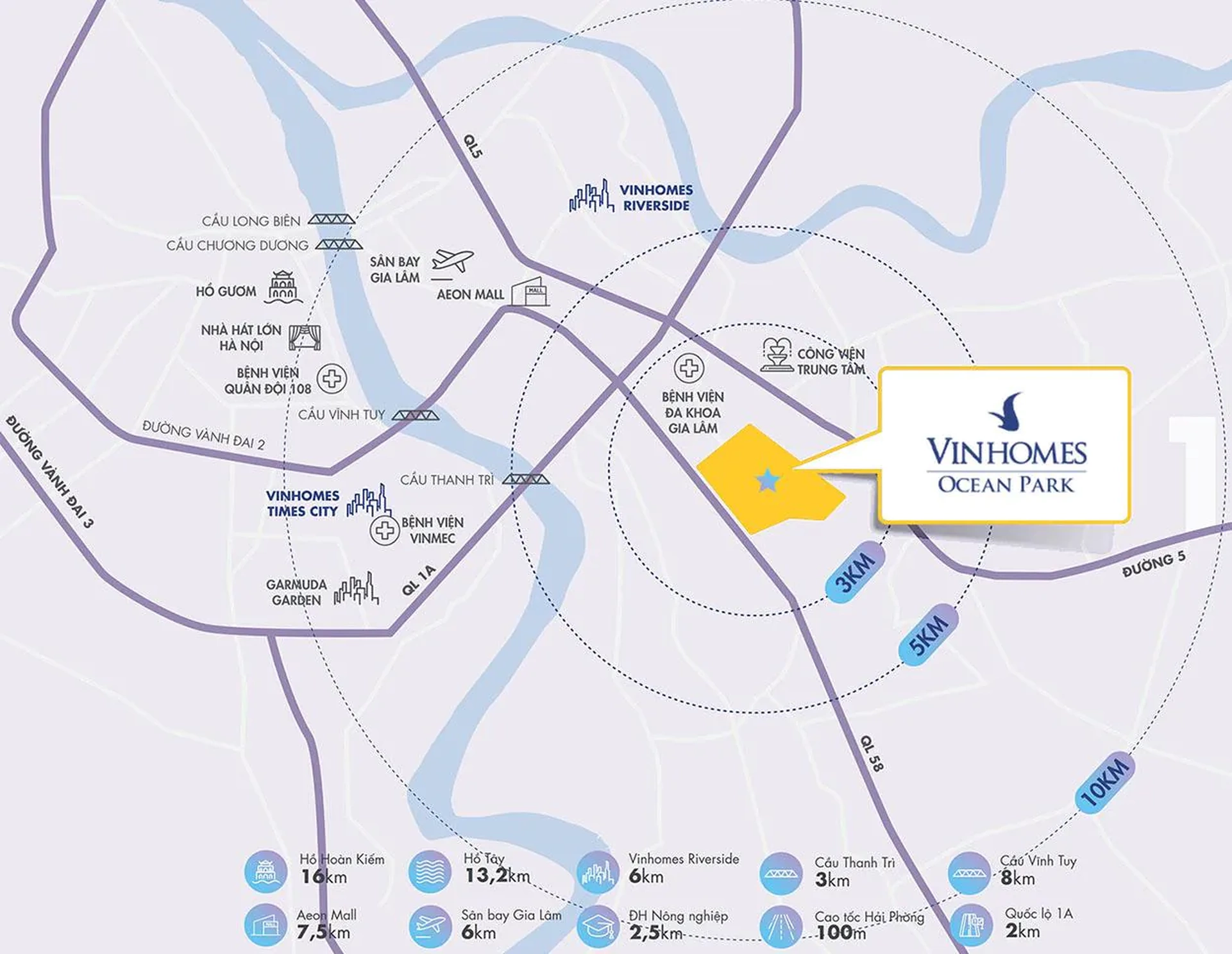 Vị trí Đại đô thị đẳng cấp quốc tế Vinhomes Ocean Park 1 ở đâu? 