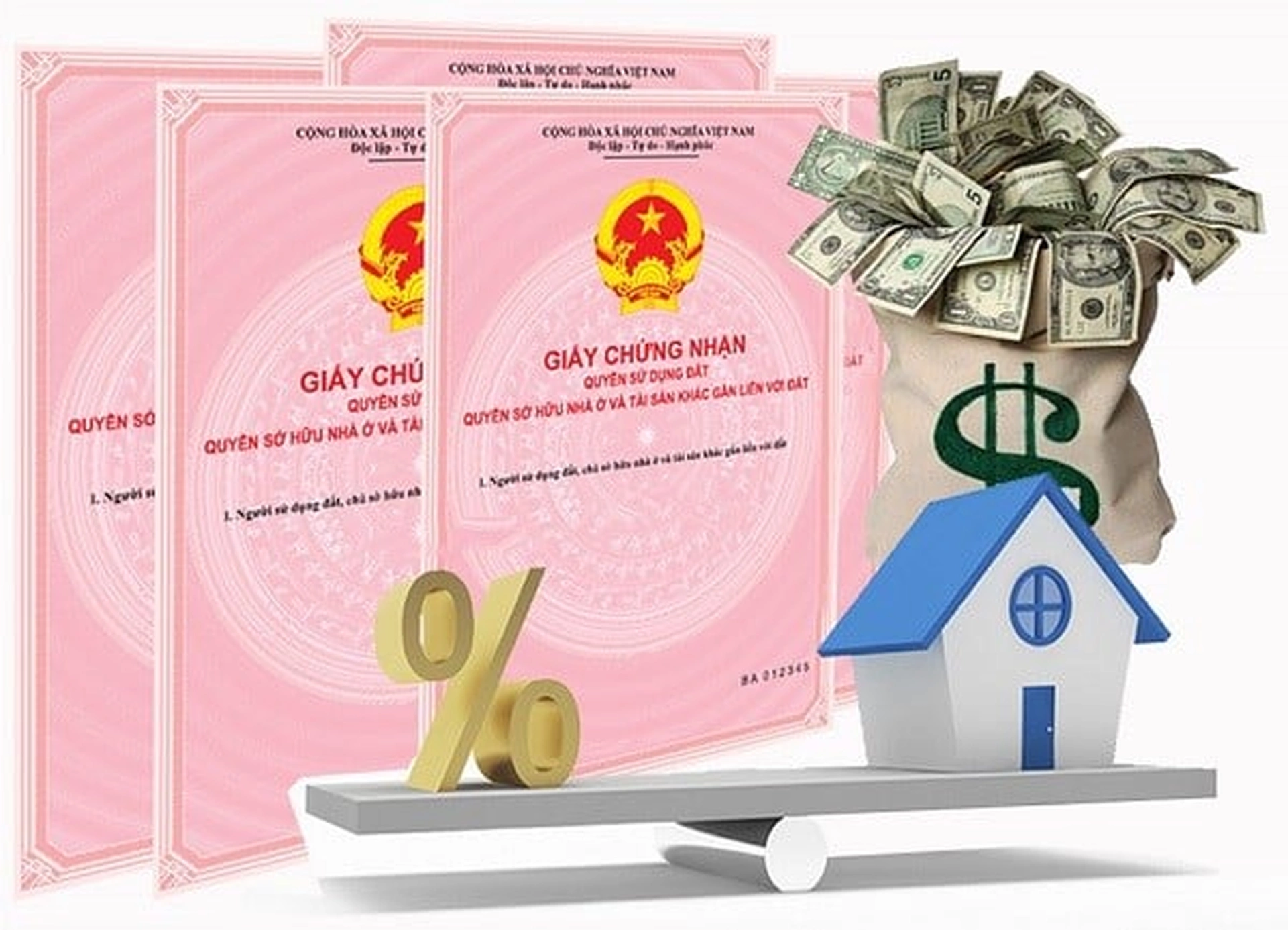 Sổ đỏ, sổ hồng chung có vay vốn ngân hàng được không?