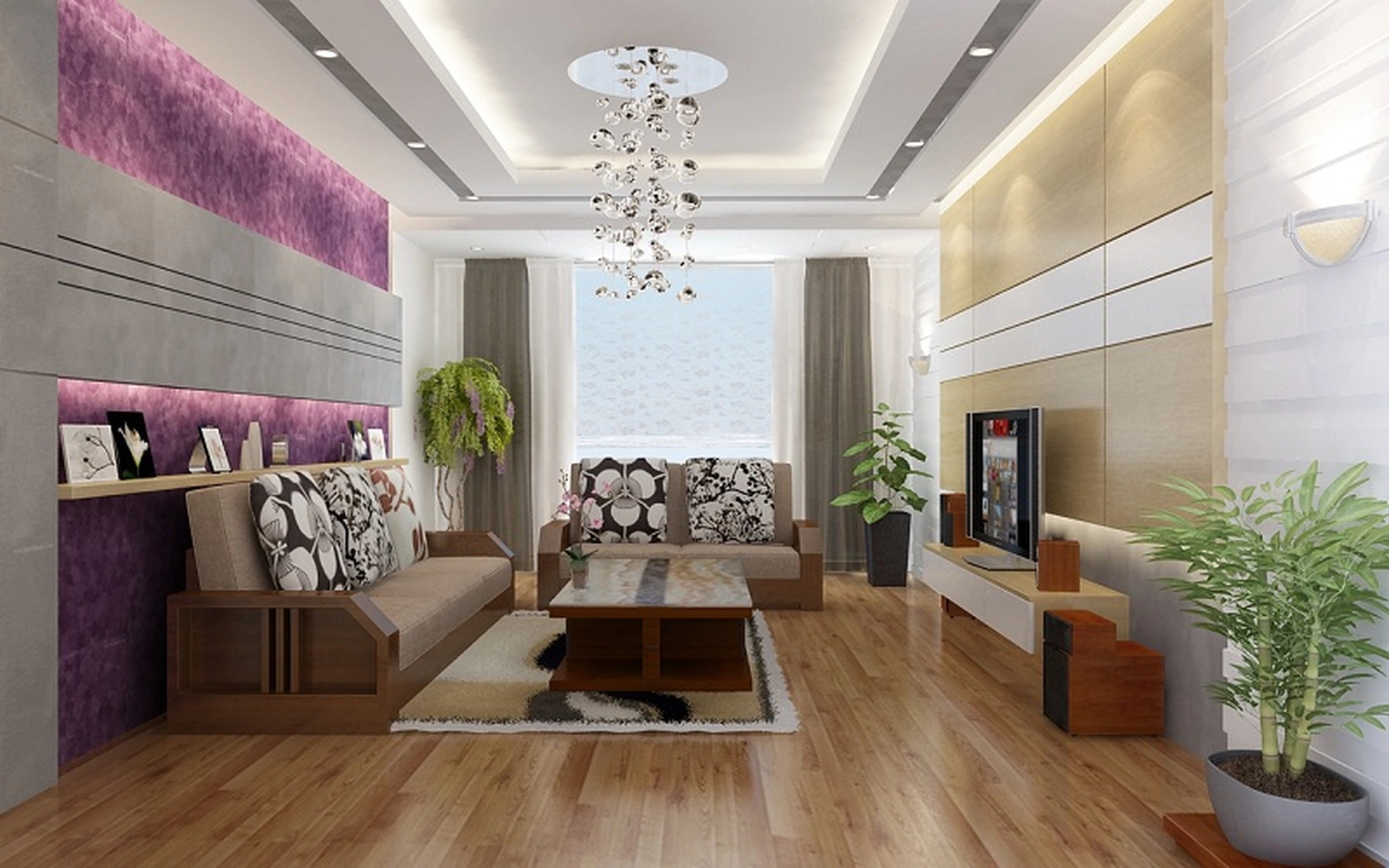 Diện tích tim tường căn hộ 3 phòng ngủ tòa S2.07 Vinhomes Ocean Park Gia Lâm là bao nhiêu?