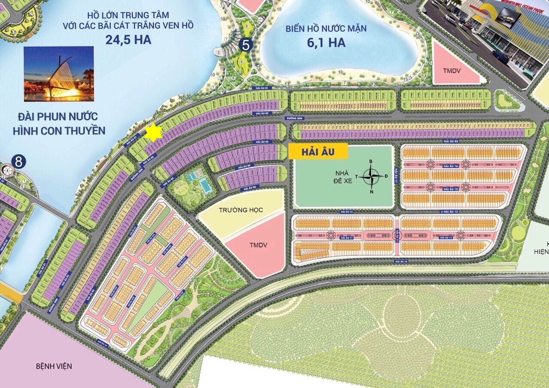Bán nhà liền kề 150 - 250m2 phân khu Hải Âu Vinhomes Ocean Park ở đâu giá hợp lý?