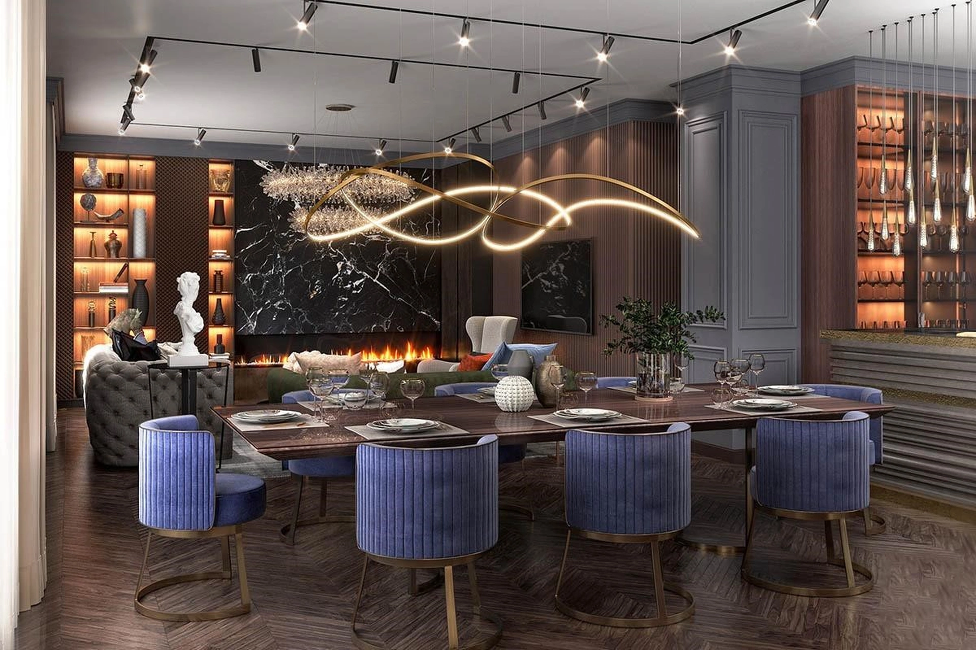 Phong cách Art Deco thổi hồn nghệ thuật vào thiết kế nội thất hiện đại