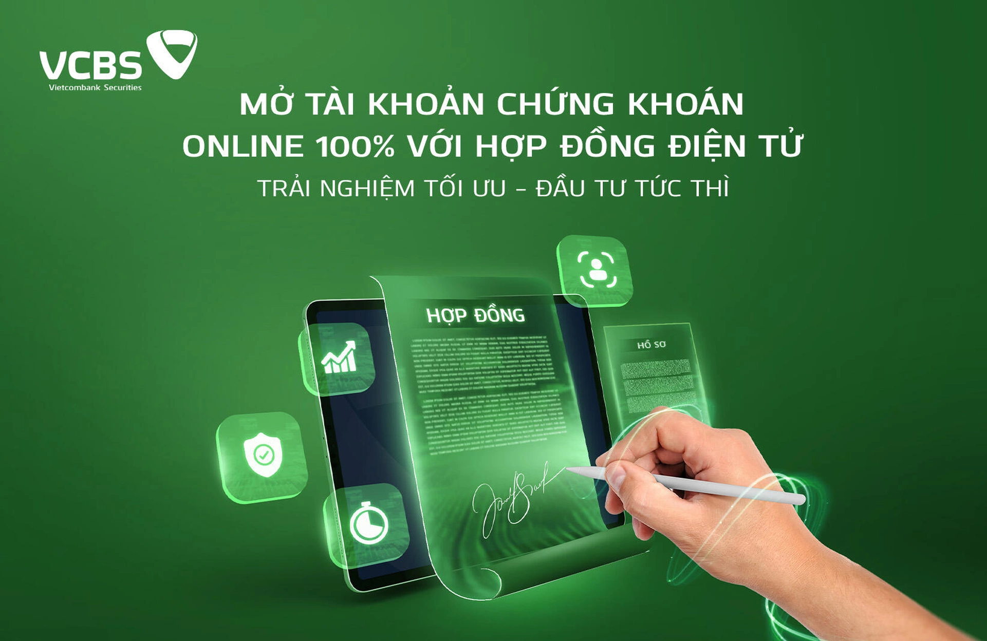 Mở tài khoản giao dịch chứng khoán VCBS Online có được không?