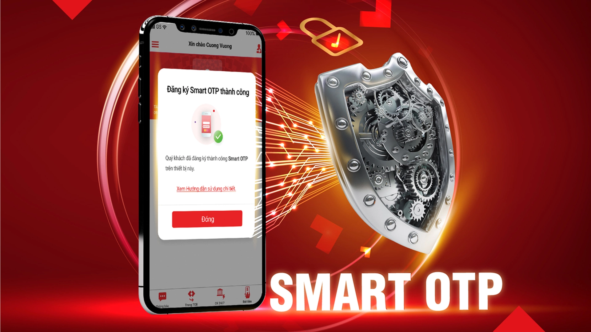 Các cấp độ bảo mật mà e-banking Techcombank đang sử dụng là gì?