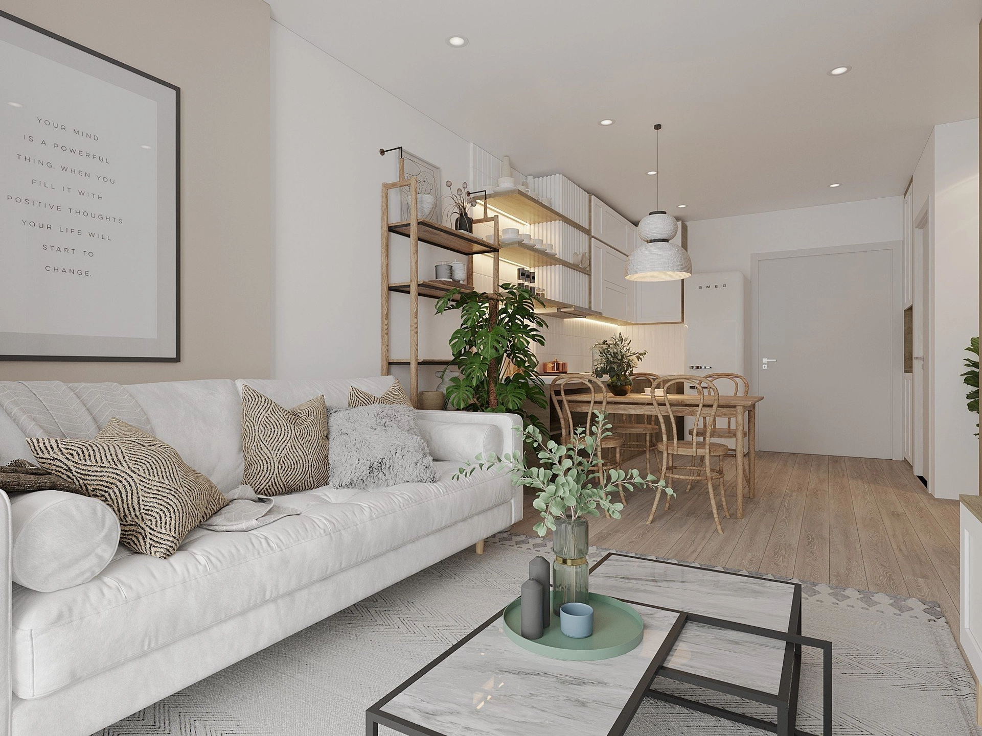 Làm thế nào để tận dụng tối đa không gian căn hộ 1PN+ khi thuê chung cư Masteri Waterfront?