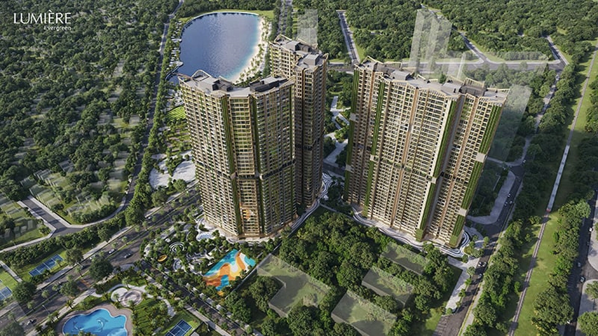  Dự án Lumiere Evergreen cách công viên trung tâm Smart City bao nhiêu km?