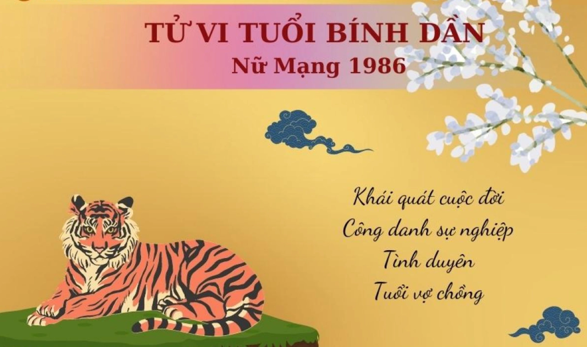Xem tử vi tuổi Bính Dần 1986 - Nữ mạng năm 2025 CHI TIẾT NHẤT