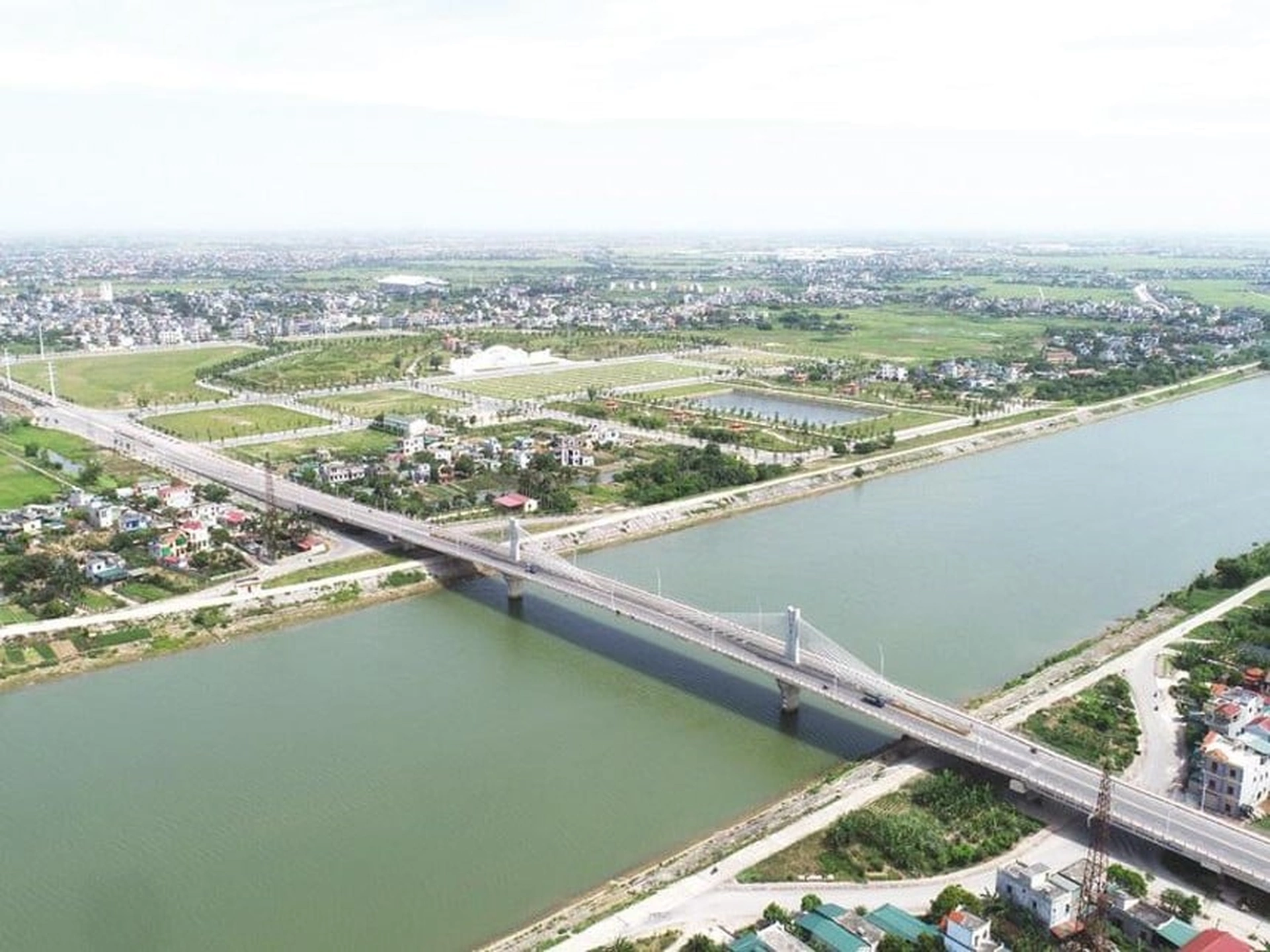 Cầu vượt sông Thái Bình 1.200 tỷ cạnh KĐT Ecopark: Mở lối phát triển mới cho Hải Dương
