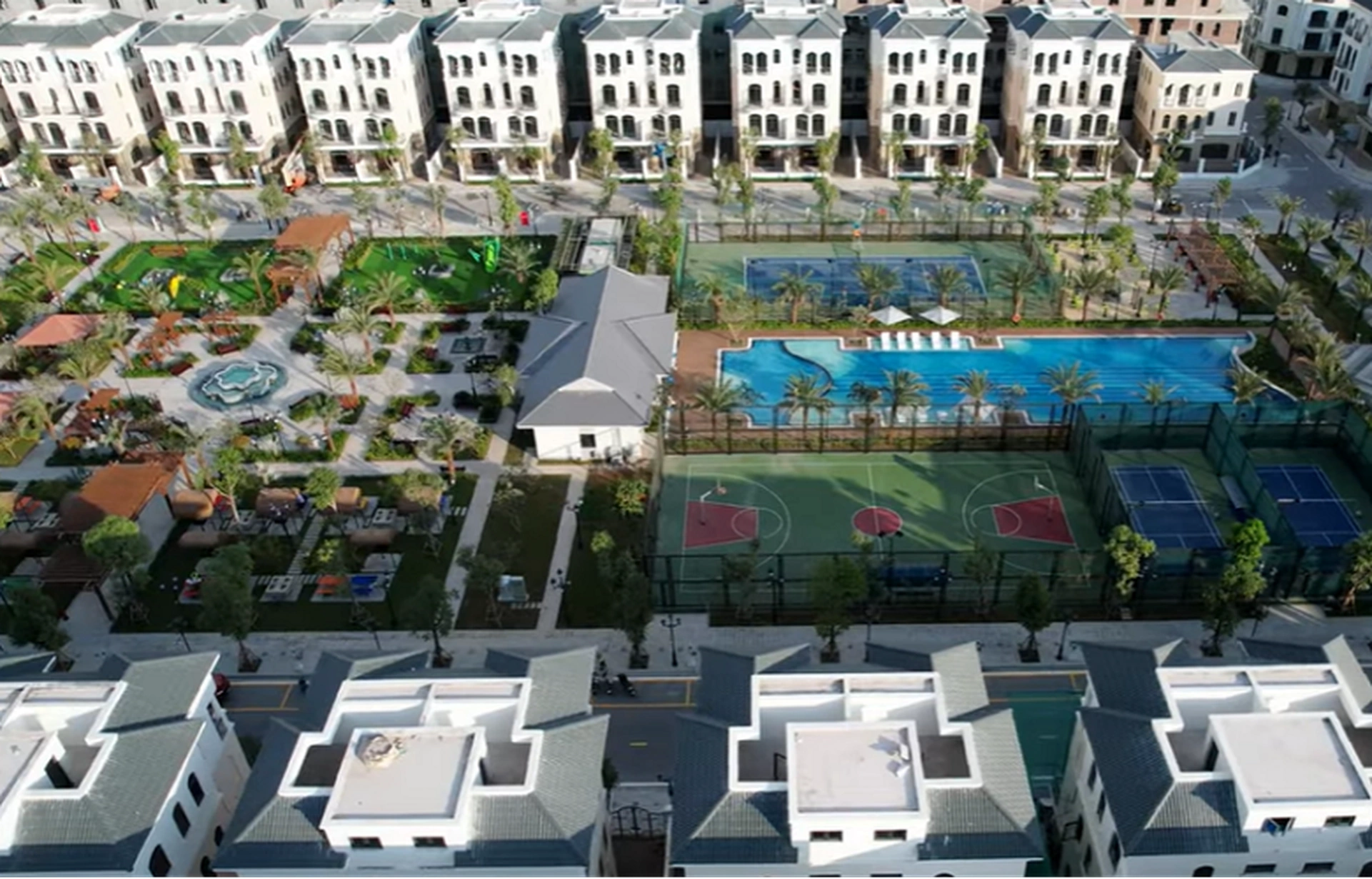 Biệt thự đơn lập phân khu Chà Là Vinhomes Ocean Park 2 nằm ở những trục đường nội khu nào?