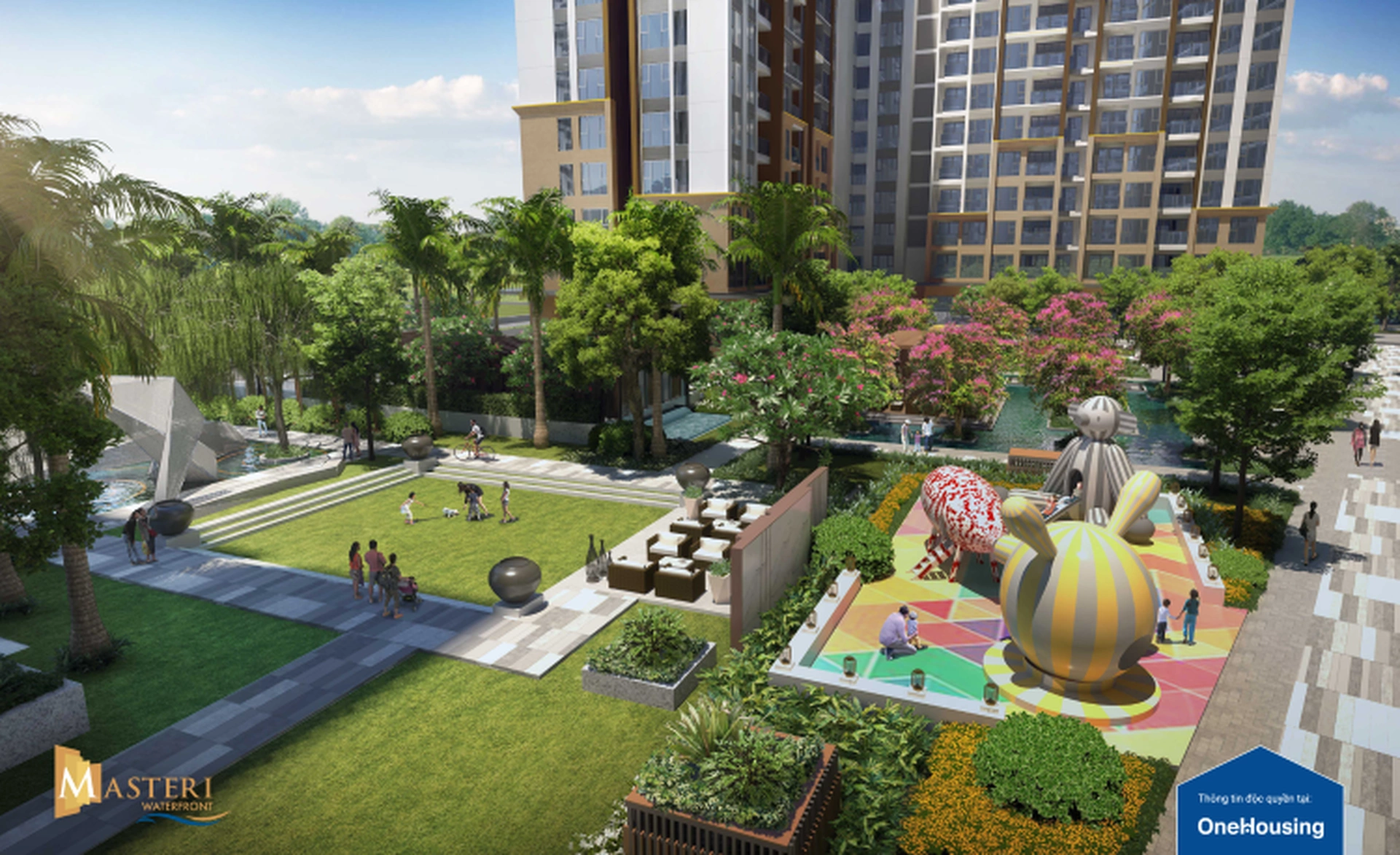 Tòa H2 dự án Masteri Waterfront hình chữ gì và có bao nhiêu tầng?