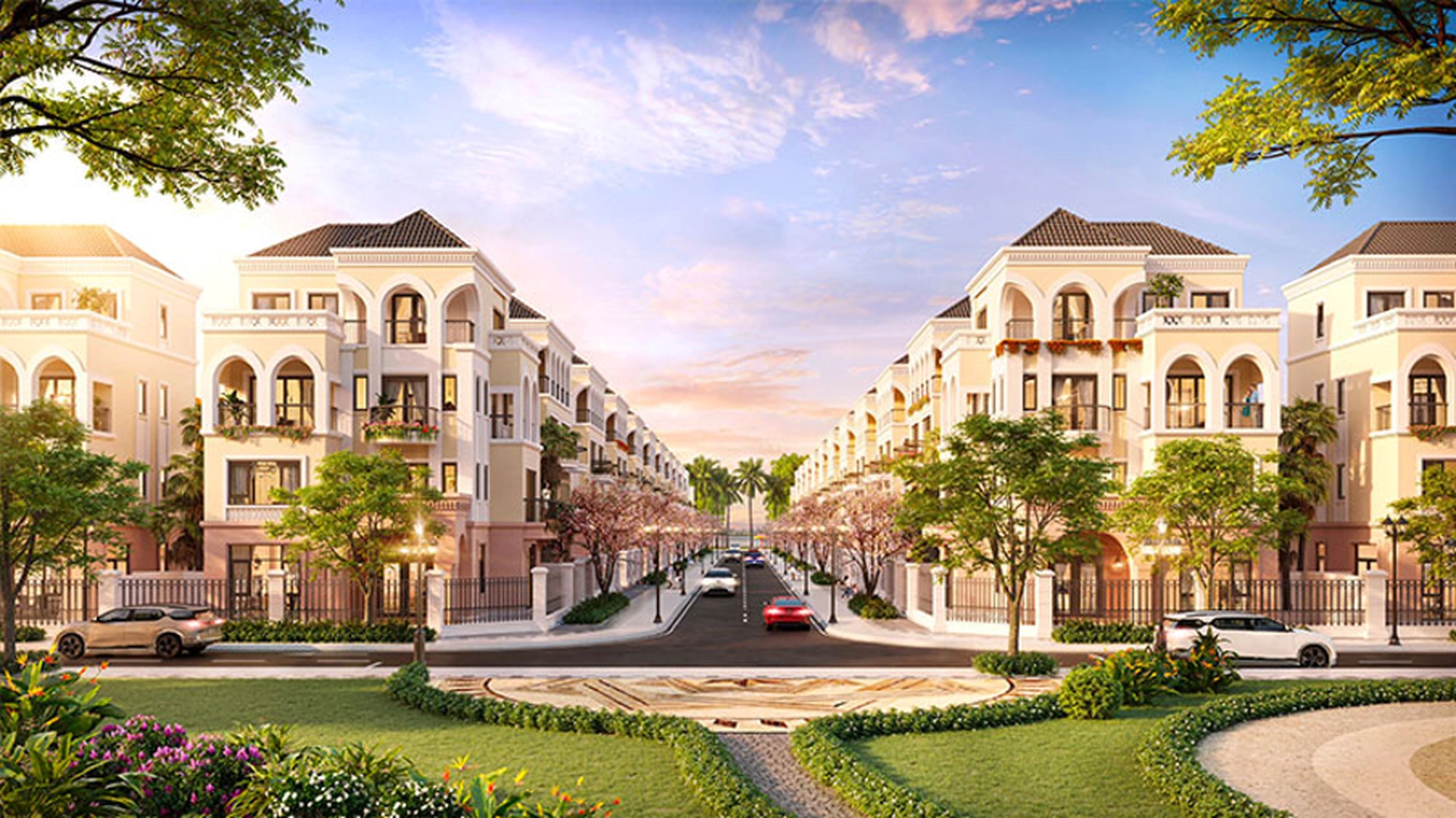 Shophouse phân khu Hải Âu Vinhomes Ocean Park 2 nằm ở những trục đường nội khu nào?