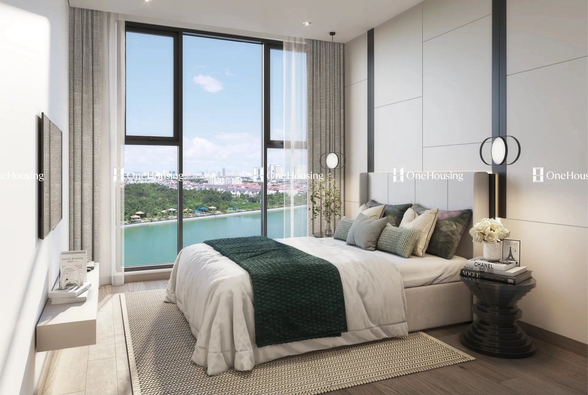 Căn hộ 1PN+ tòa A Masteri West Heights 47.57m2 đang bán bao nhiêu? 