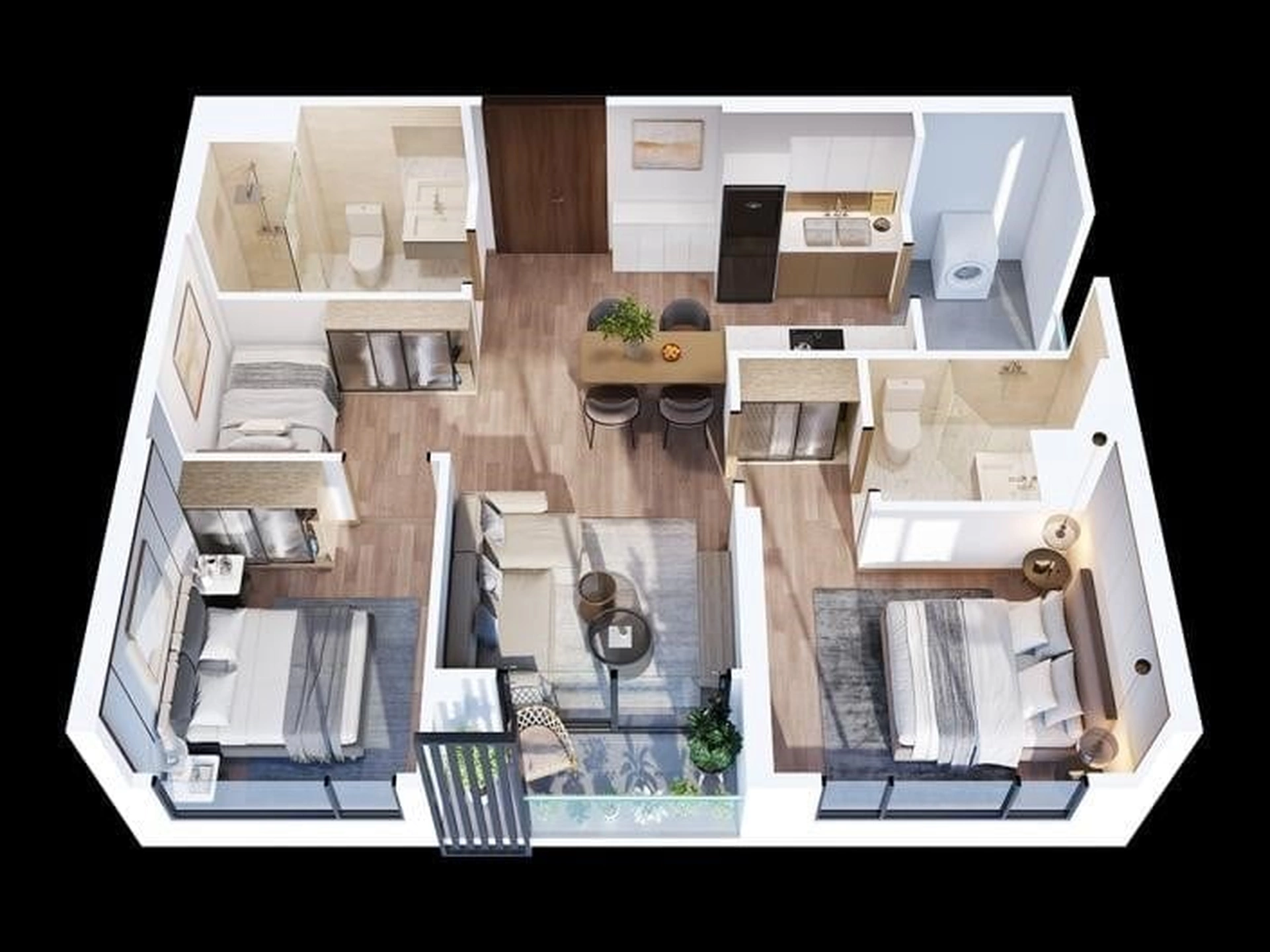 Căn 2PN+ tòa M1 - Miami - Masteri Waterfront hướng Tây Nam, Đông Nam OneHousing đang bán giá bao nhiêu 1m2?