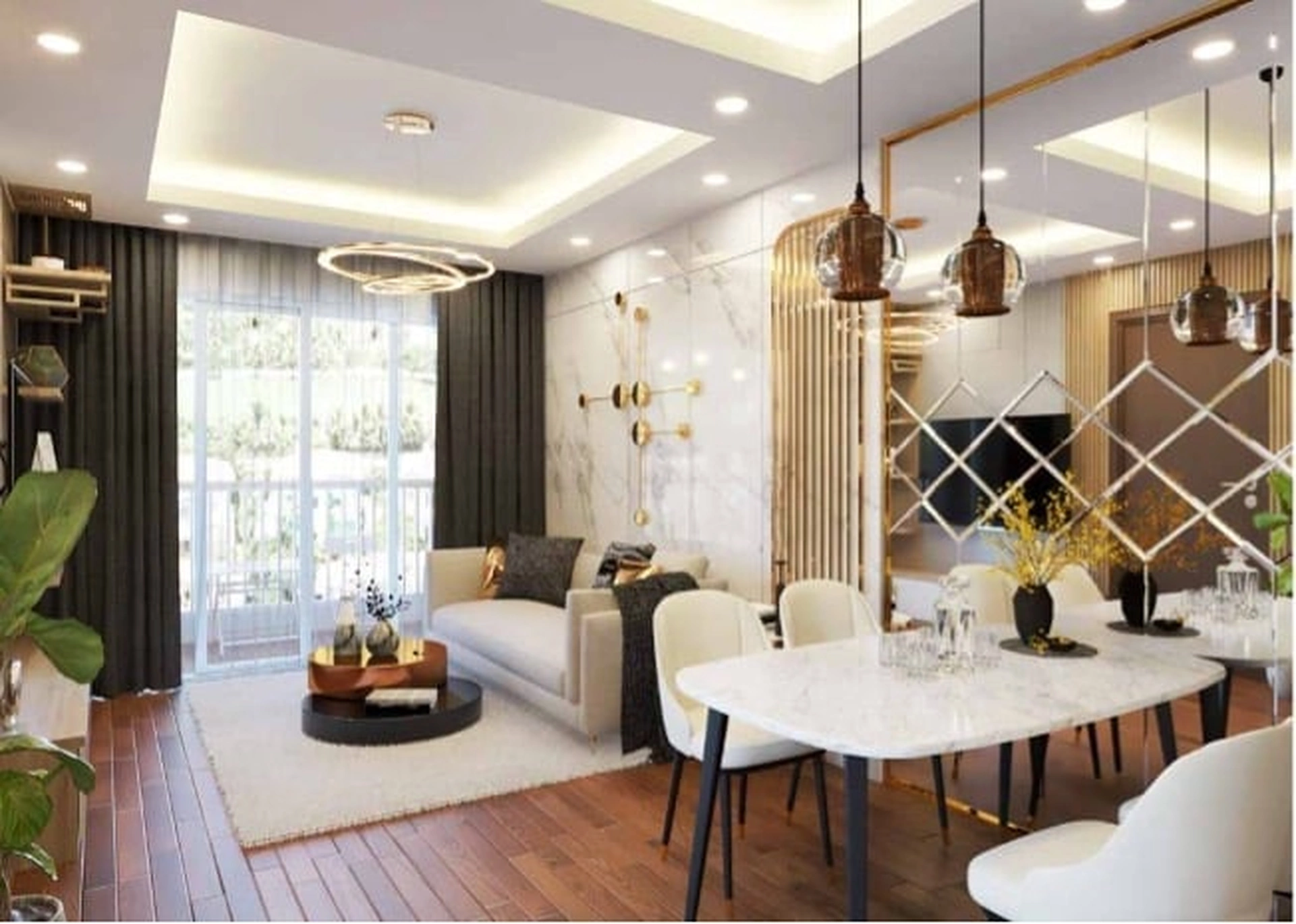 Căn 2PN, 3PN ở chung cư Bea Sky Tower quận Hoàng Mai diện tích thế nào?