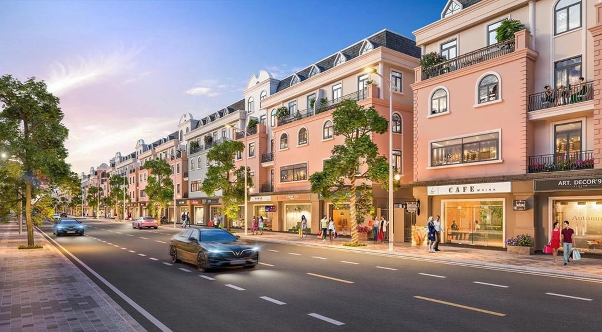 Shophouse nằm tại những phân khu nào của Vinhomes Ocean Park 3?