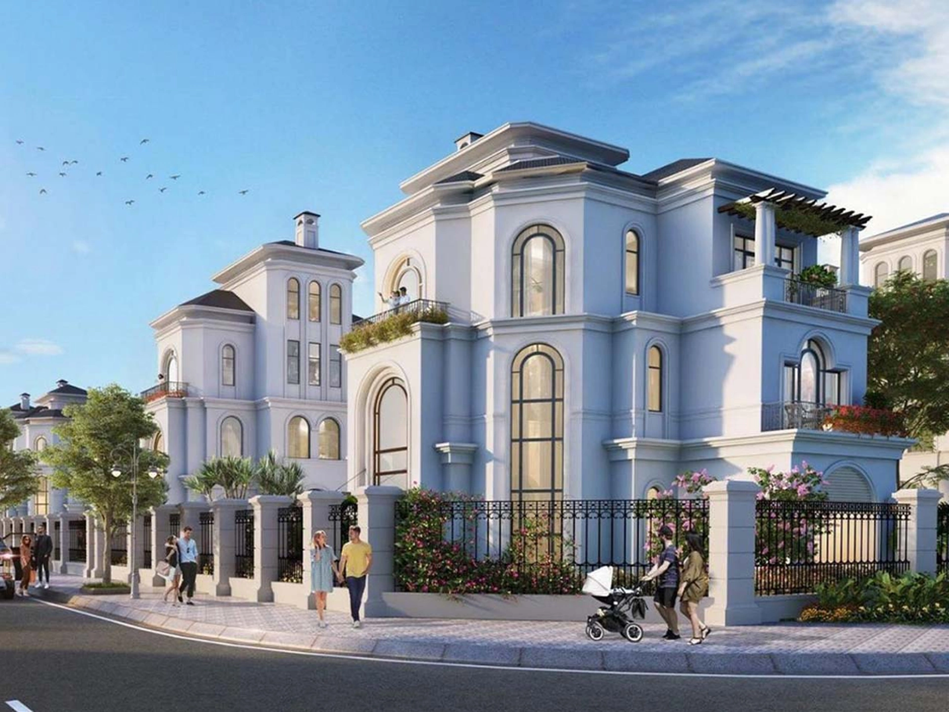 Tìm hiểu đặc điểm của các biệt thự đơn lập và tứ lập tại phân khu Ánh Dương - Vinhomes Ocean Park 3