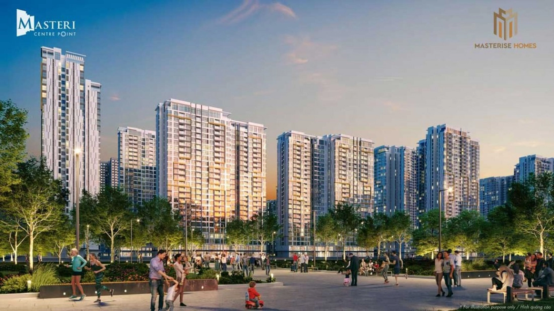 Khám phá layout căn hộ 3 phòng ngủ dự án Masteri Centre Point