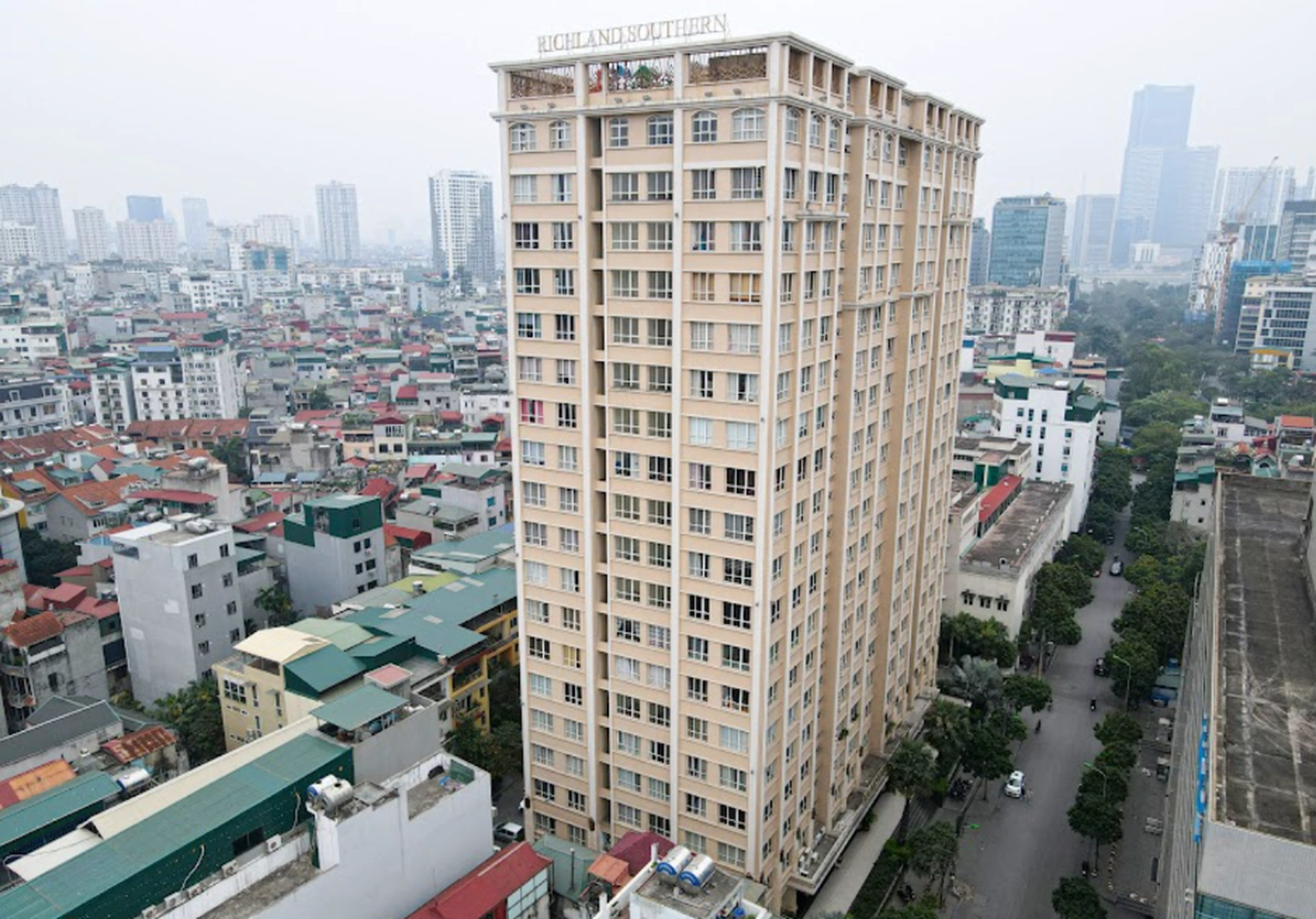 Gần chung cư Richland Southern quận Cầu Giấy có các trạm xăng nào?