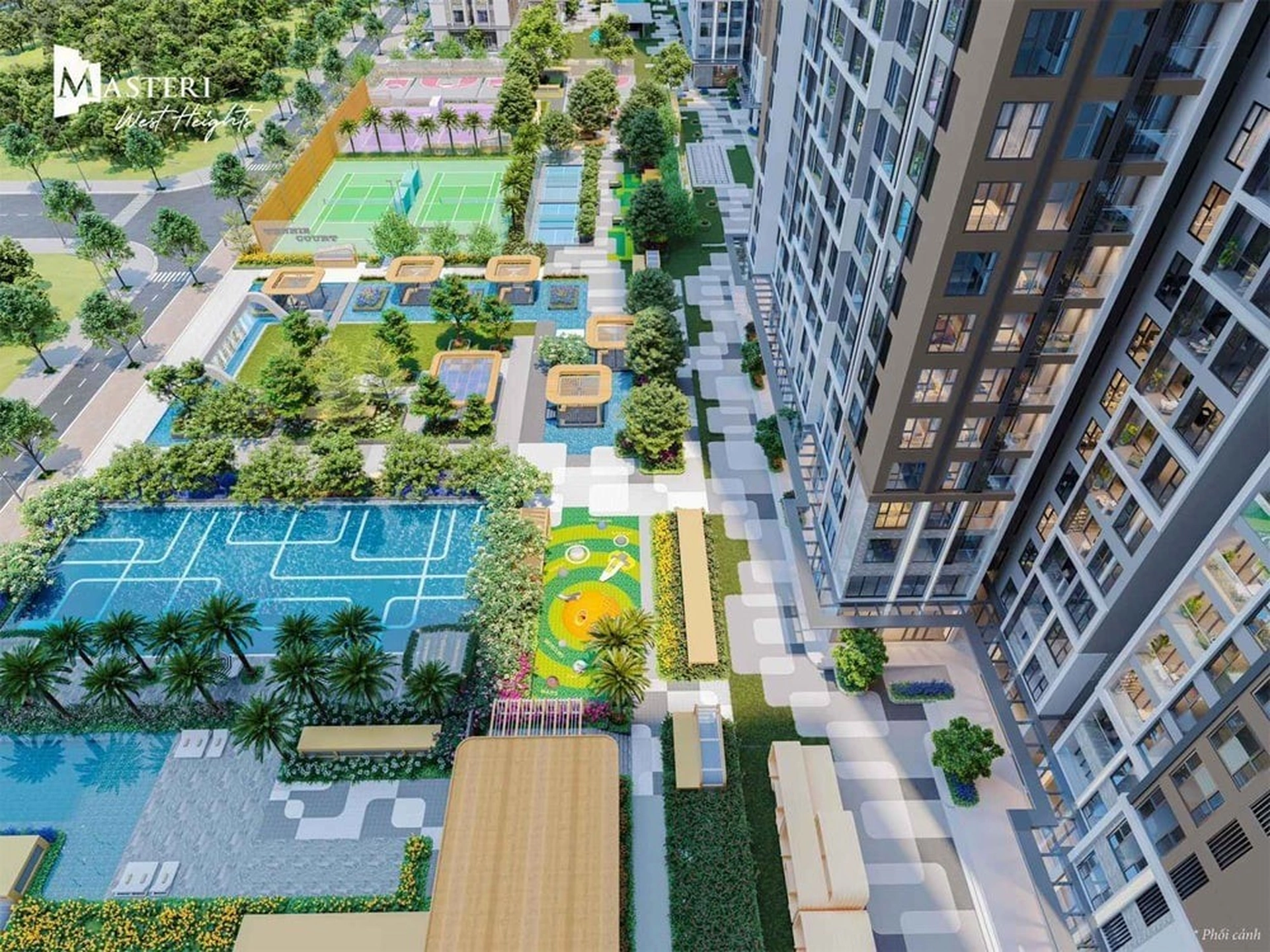 Với mật độ xây dựng thấp, cư dân tại Masteri West Heights được hưởng những lợi thế gì?