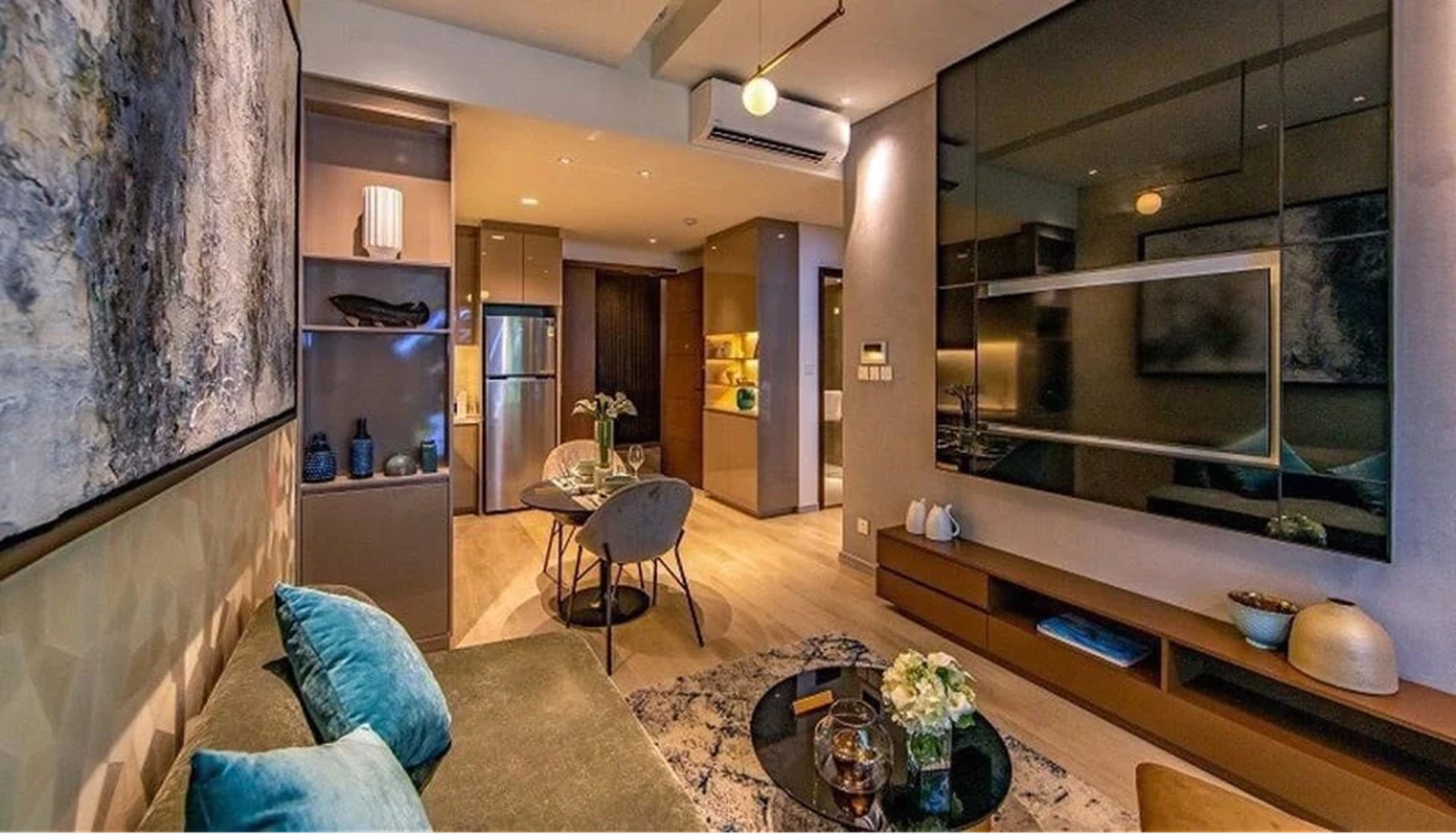 Căn hộ góc 2PN 74m2 tòa E phân khu Gardenia dự án Masteri Centre Point có giá bao nhiêu 1m2?