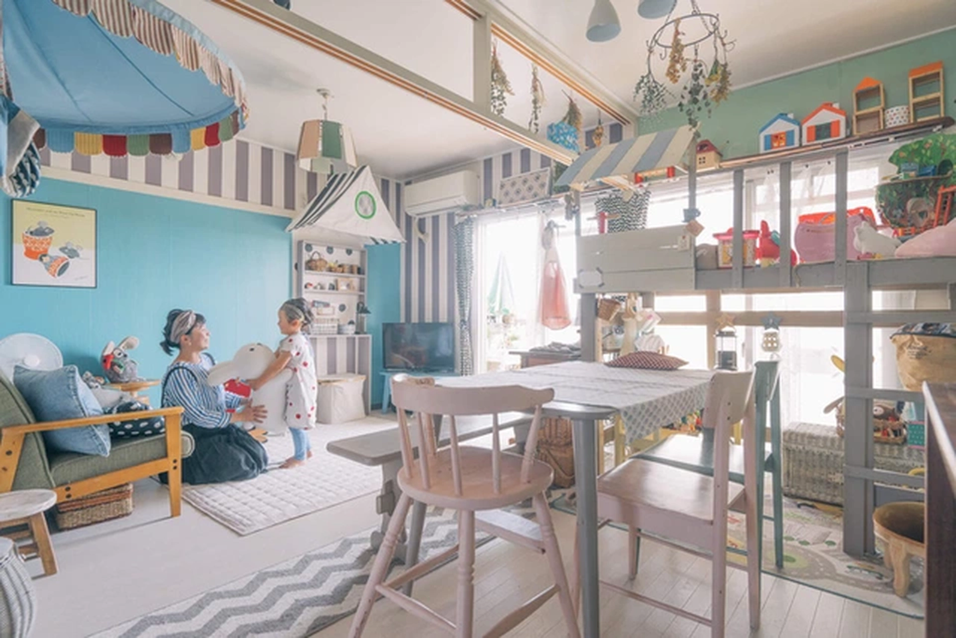 Gợi ý thiết kế không gian sống của mẹ đơn thân và con nhỏ - đầy tình cảm và vui tươi
