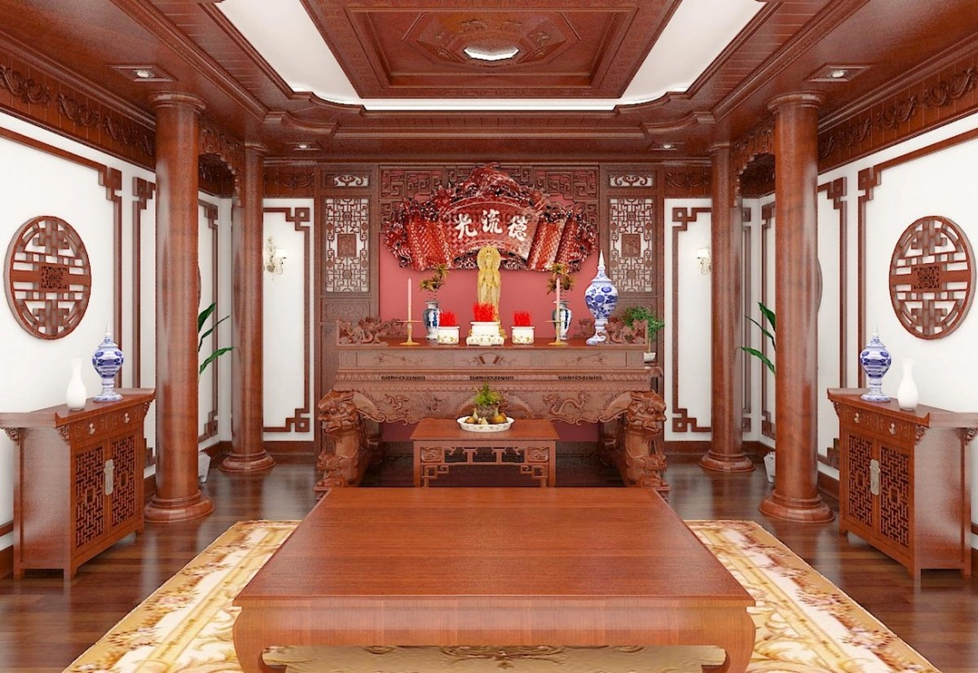 Có nên đặt bàn thờ gia tiên trong phòng khách không?