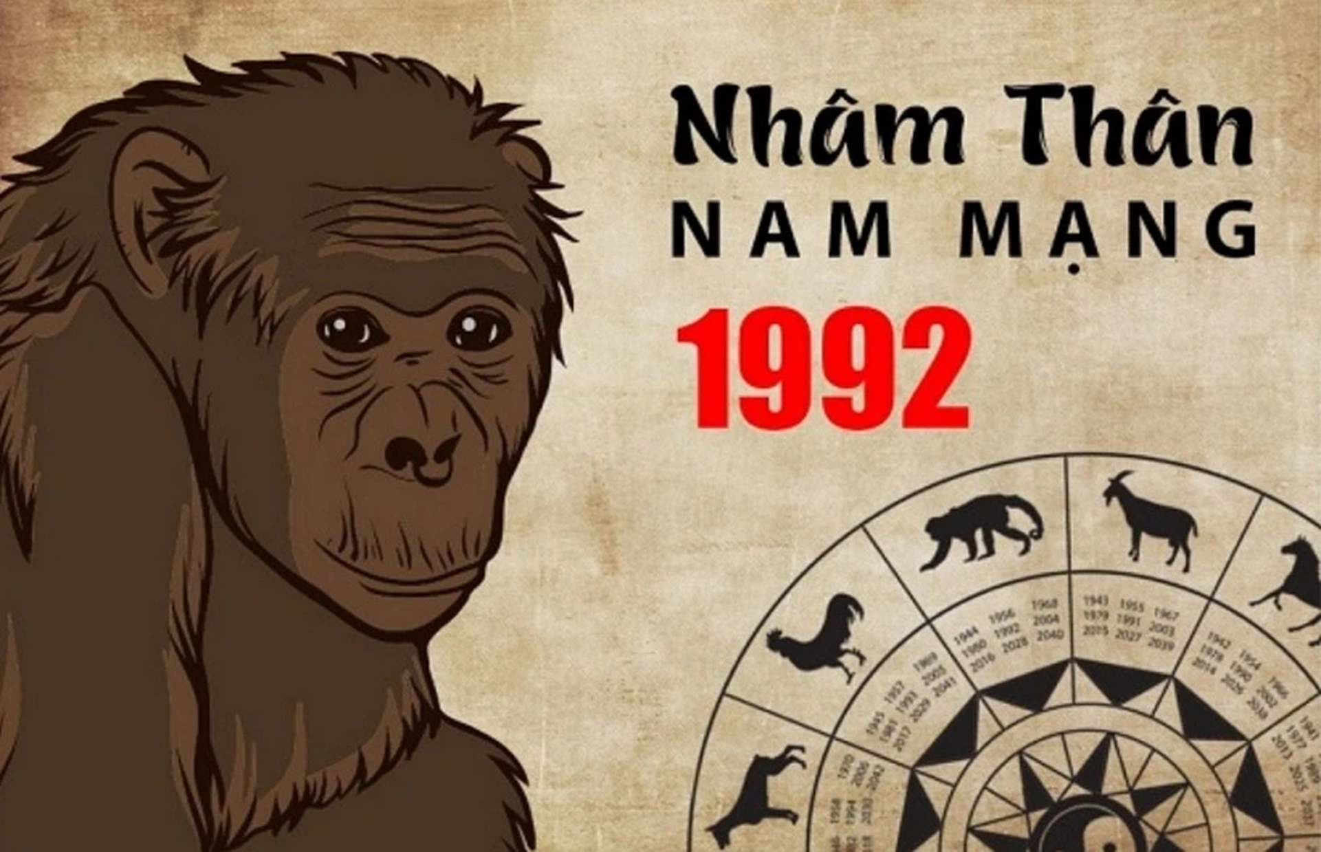 Những năm nào được dự báo là khó khăn trong công việc đối với nam tuổi Nhâm Thân 1992?