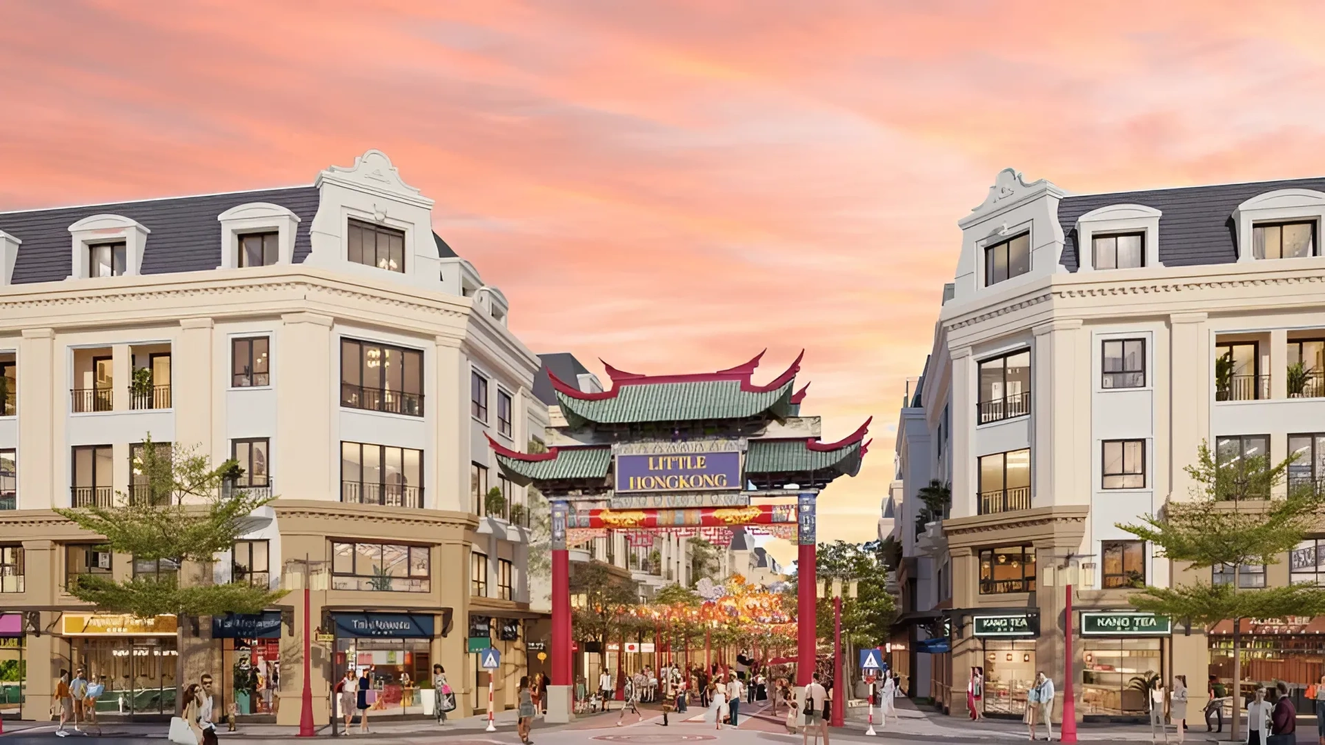 Phân khu Little Hong Kong được phát triển tổng cộng bao nhiêu căn shophouse?