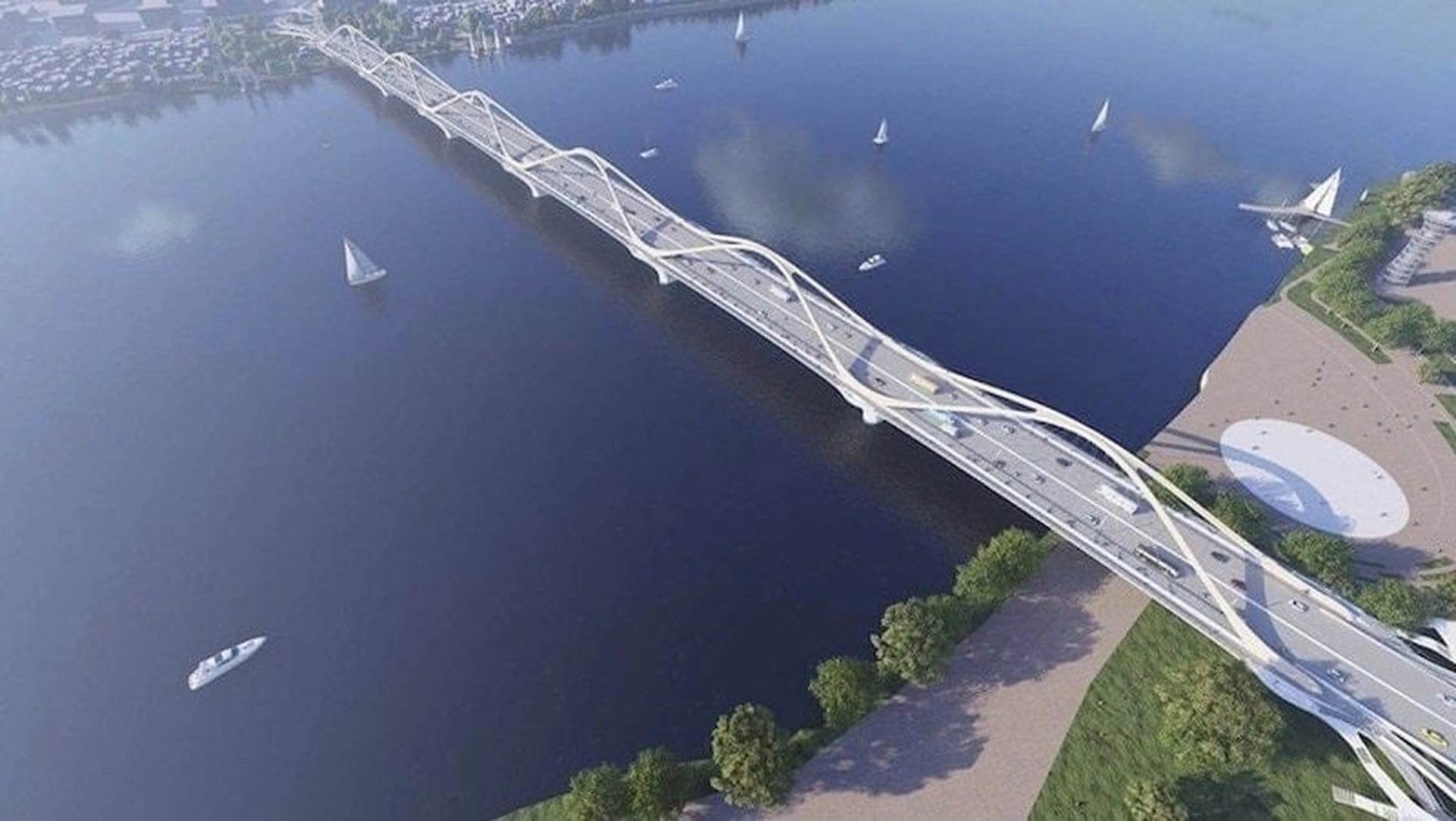 Tiến độ xây dựng tuyến đường Vành đai 3.5 Hà Nội nối với cầu Ngọc Hồi năm 2025