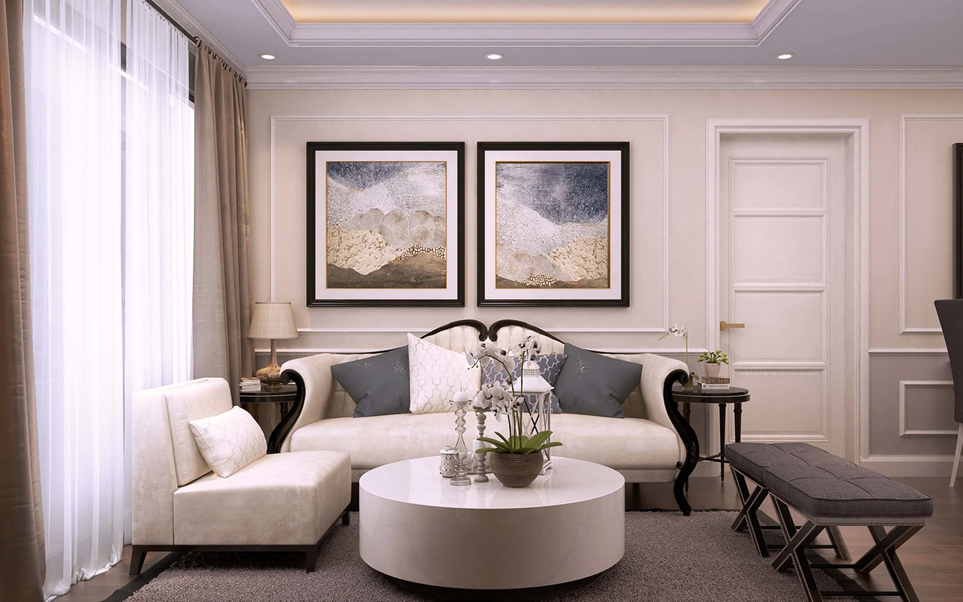 Thiết kế của căn hộ 4 phòng ngủ tòa G1 Sunshine Garden có gì nổi bật?
