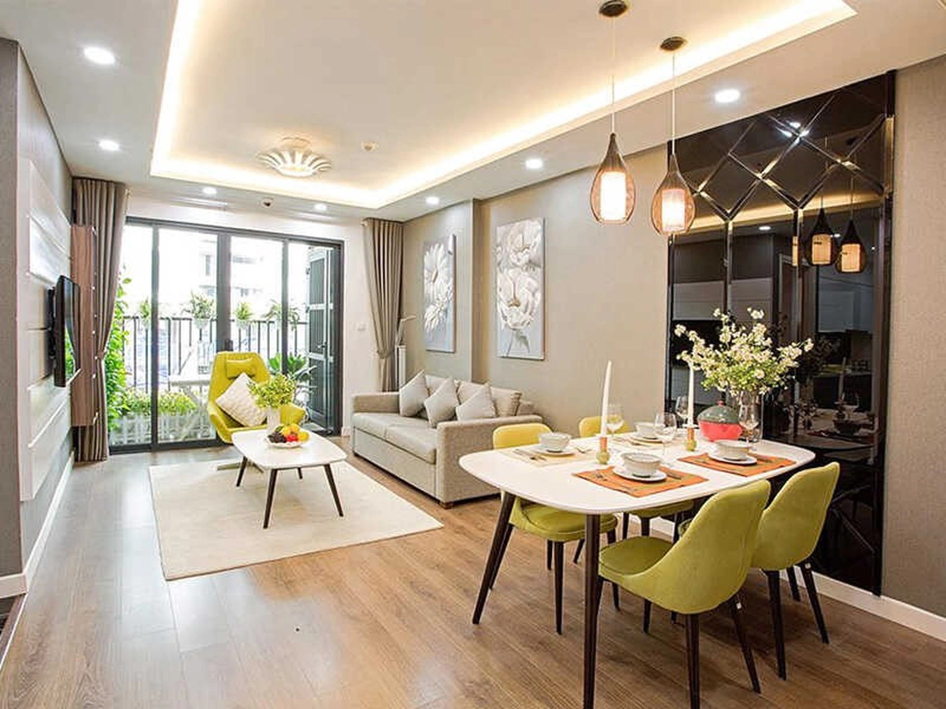 Giá căn 2 phòng ngủ rẻ nhất và đắt nhất tại quận Hai Bà Trưng là bao nhiêu?