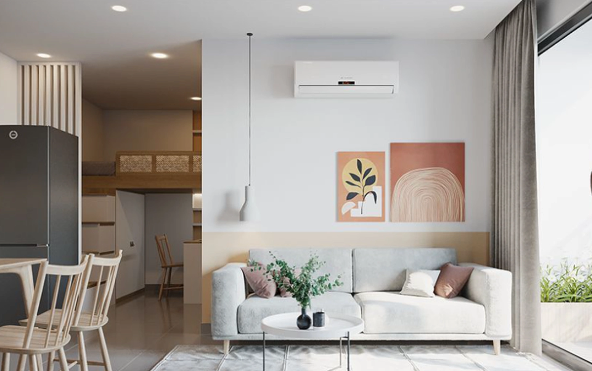 Giá căn 1 phòng ngủ rẻ nhất và đắt nhất tại quận Hoàng Mai là bao nhiêu?