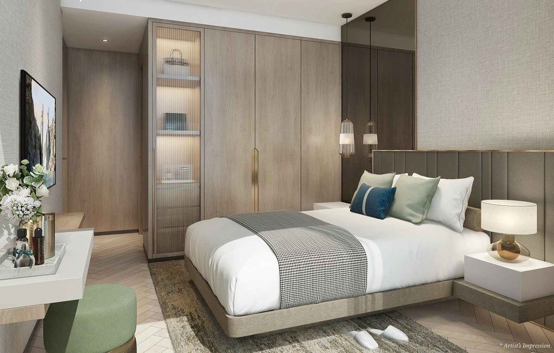 Diện tích tim tường, diện tích thông thủy căn hộ 3 phòng ngủ tòa B Masteri West Heights