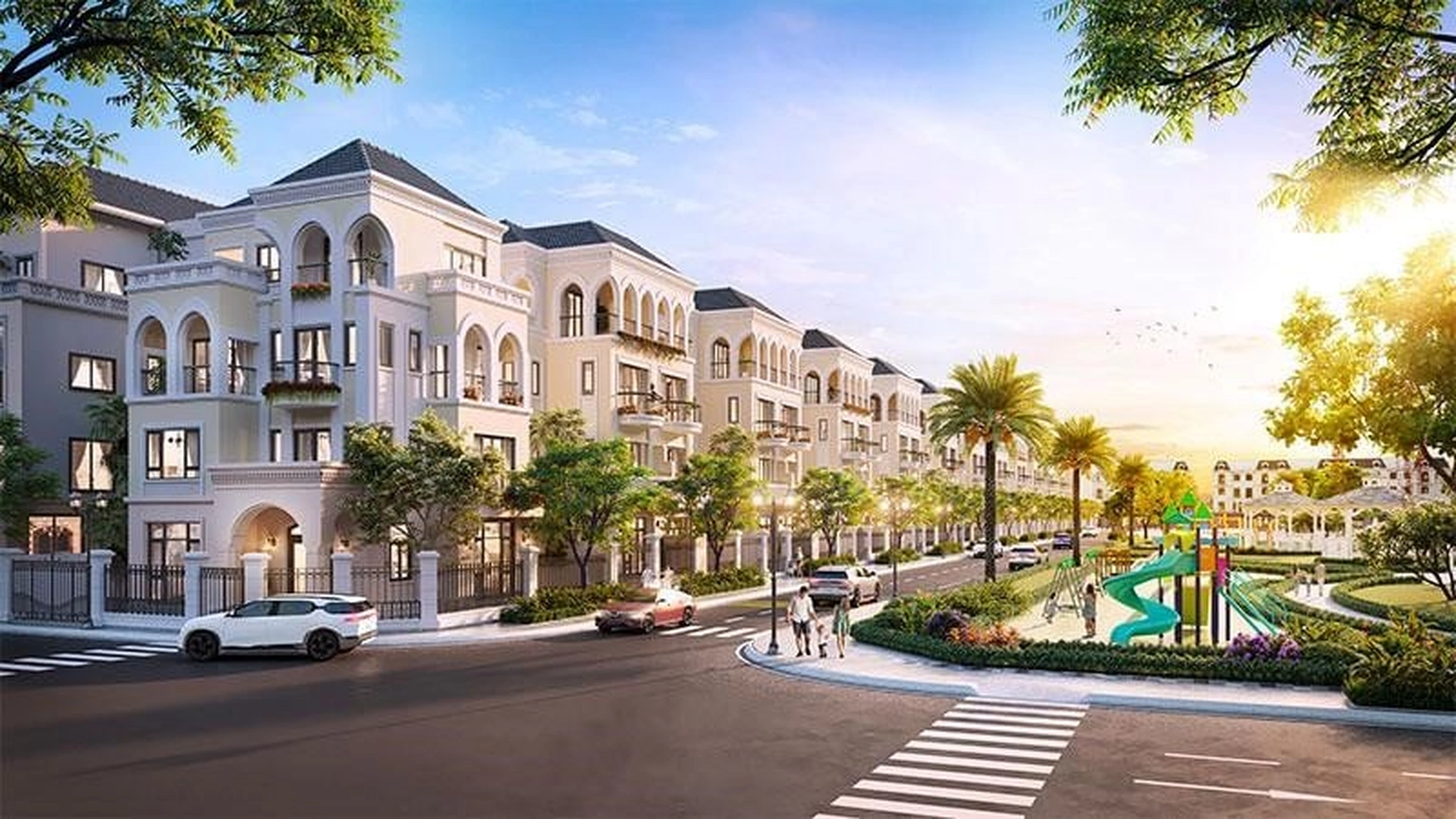 Phân khu Cọ Xanh Vinhomes Ocean Park 2 được thiết kế theo phong cách kiến trúc gì?