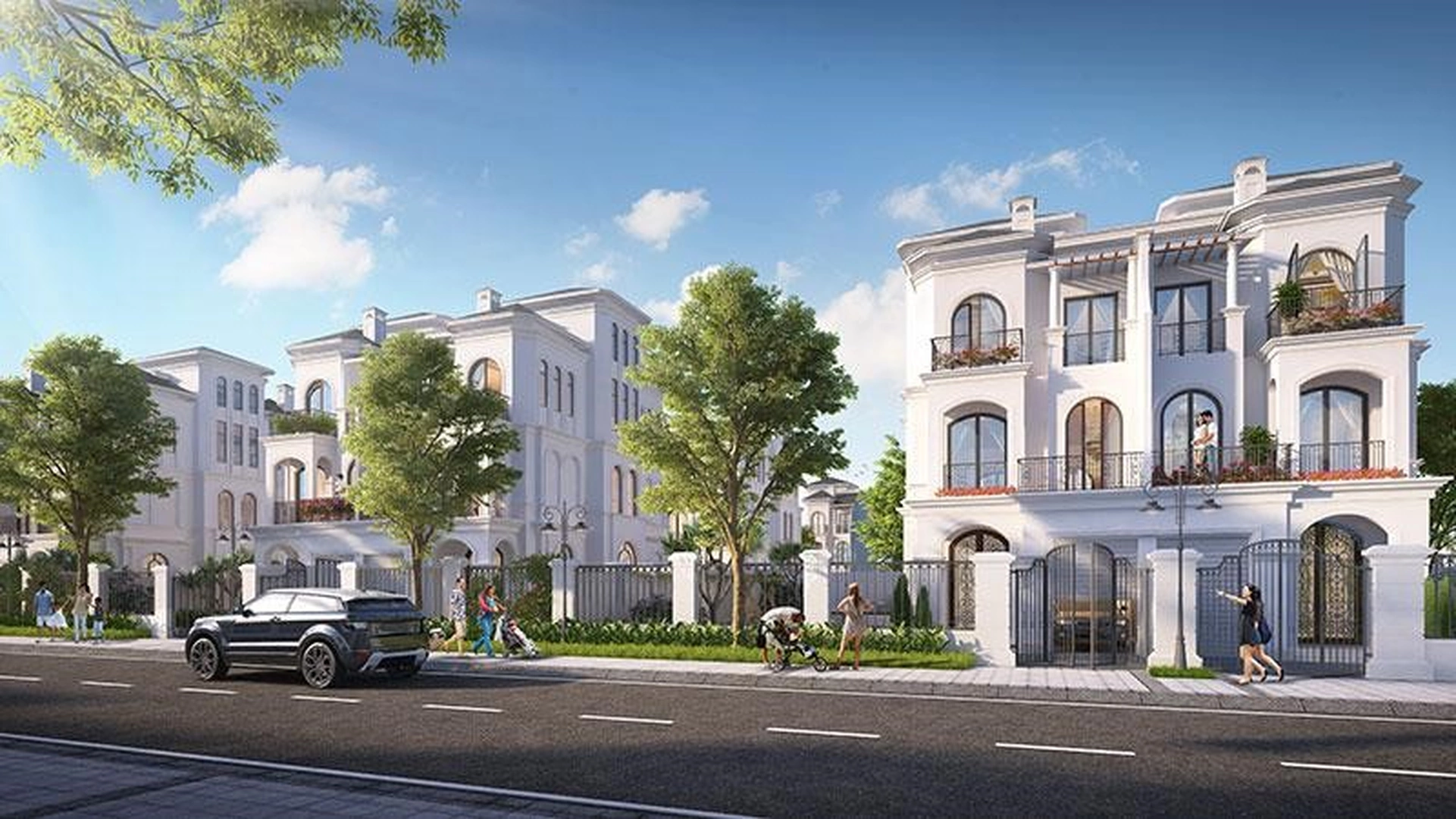 Biệt thự đơn lập nhà phố phân khu Sao Biển Vinhomes Ocean Park 2 nằm ở những trục đường nội khu nào?