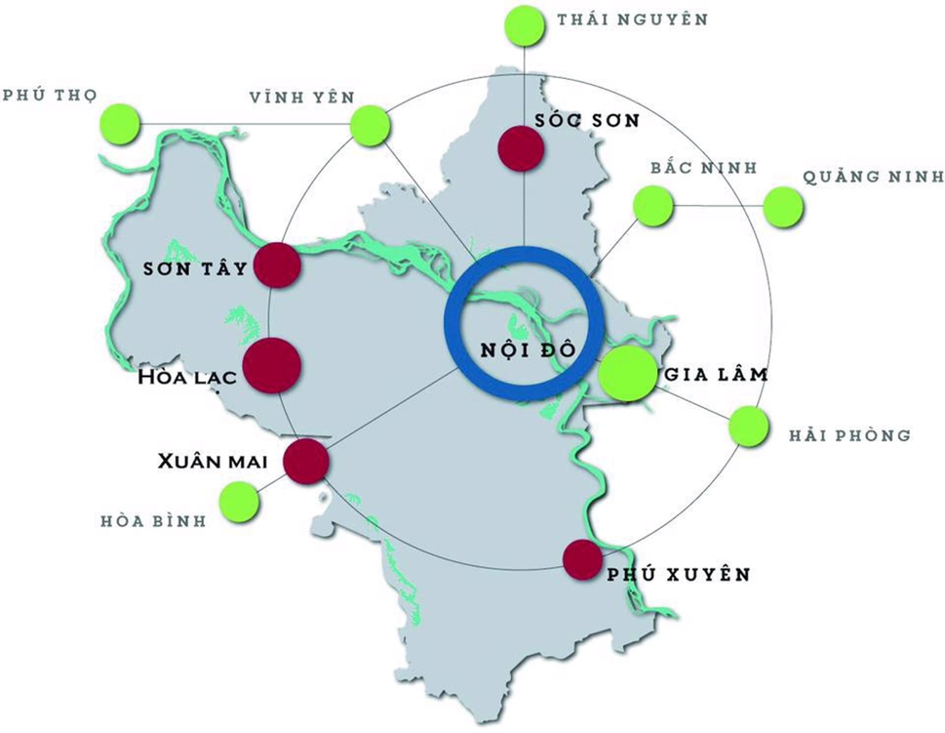 Hà Nội hiện đang phát triển bao nhiêu đô thị vệ tinh?