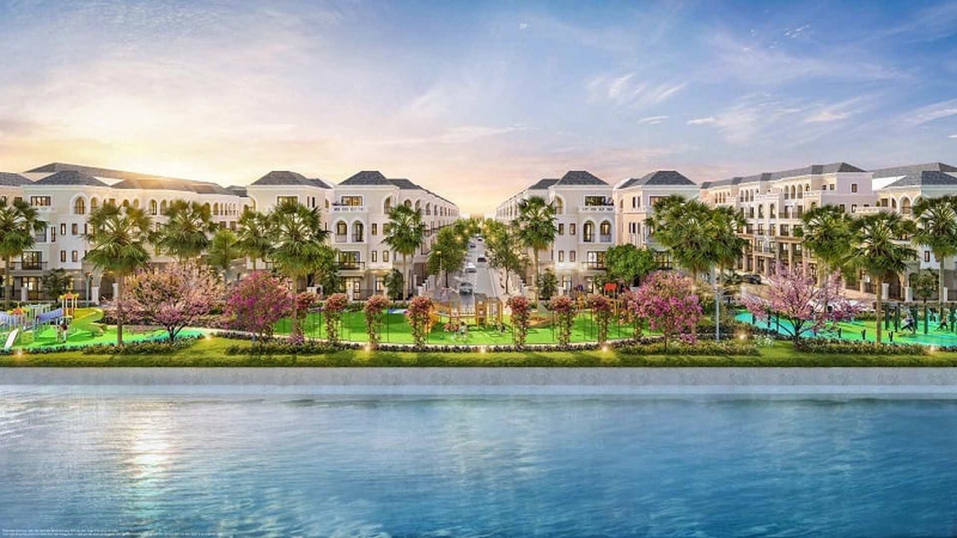 Shophouse phân khu Đảo Dừa Vinhomes Ocean Park 2 nằm ở những trục đường nội khu nào?