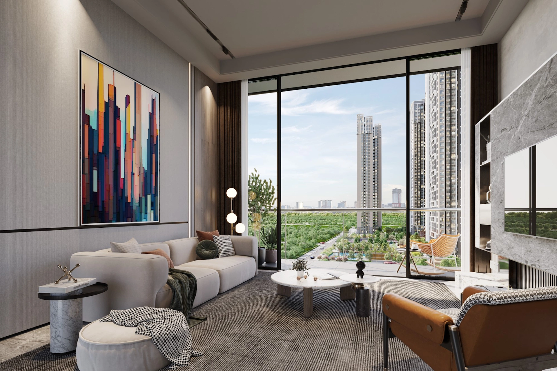 Căn hộ 2PN tòa D Masteri West Heights 59.44m2 đang bán bao nhiêu?